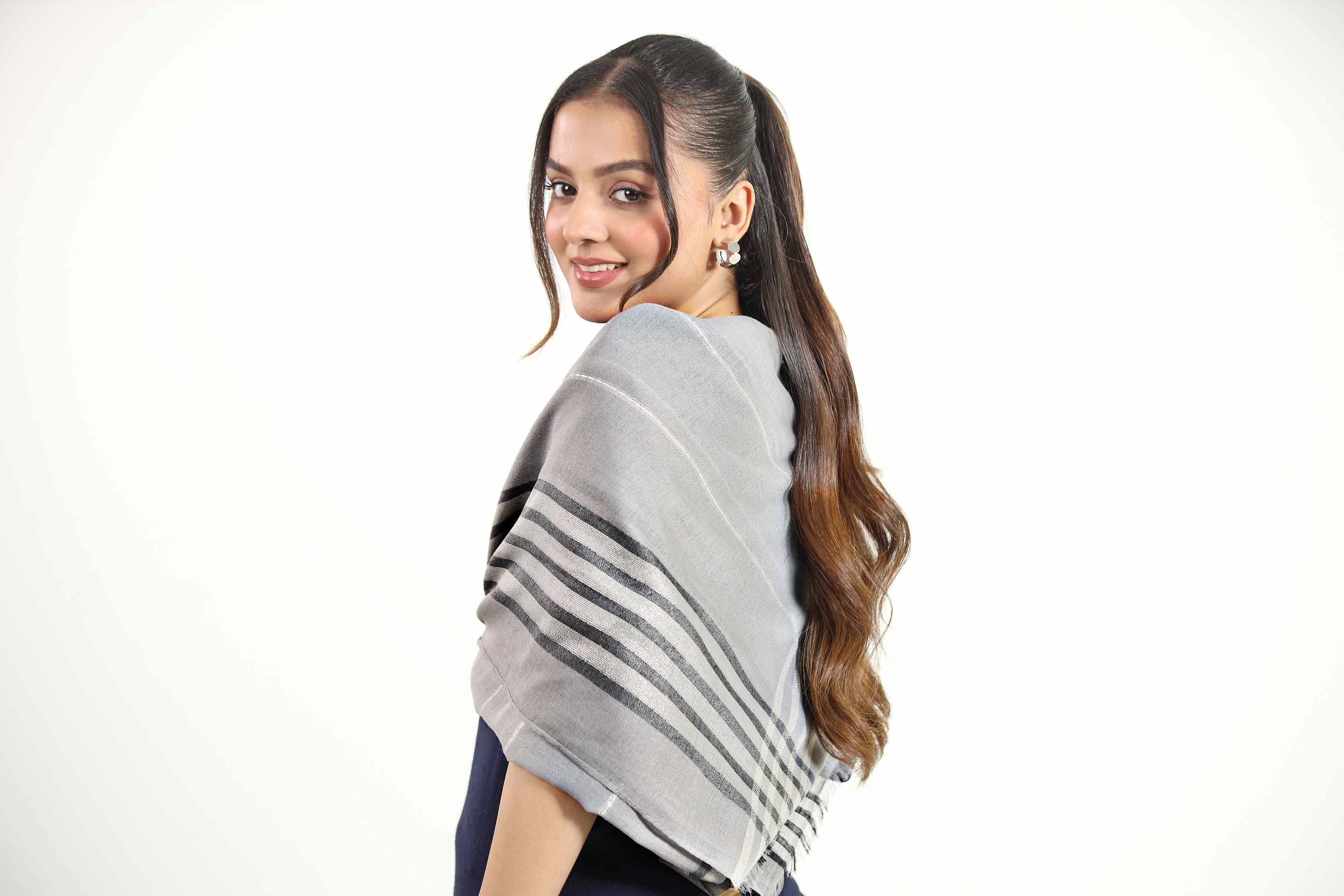 Grey Women Scarf - 442762111 - Image 3