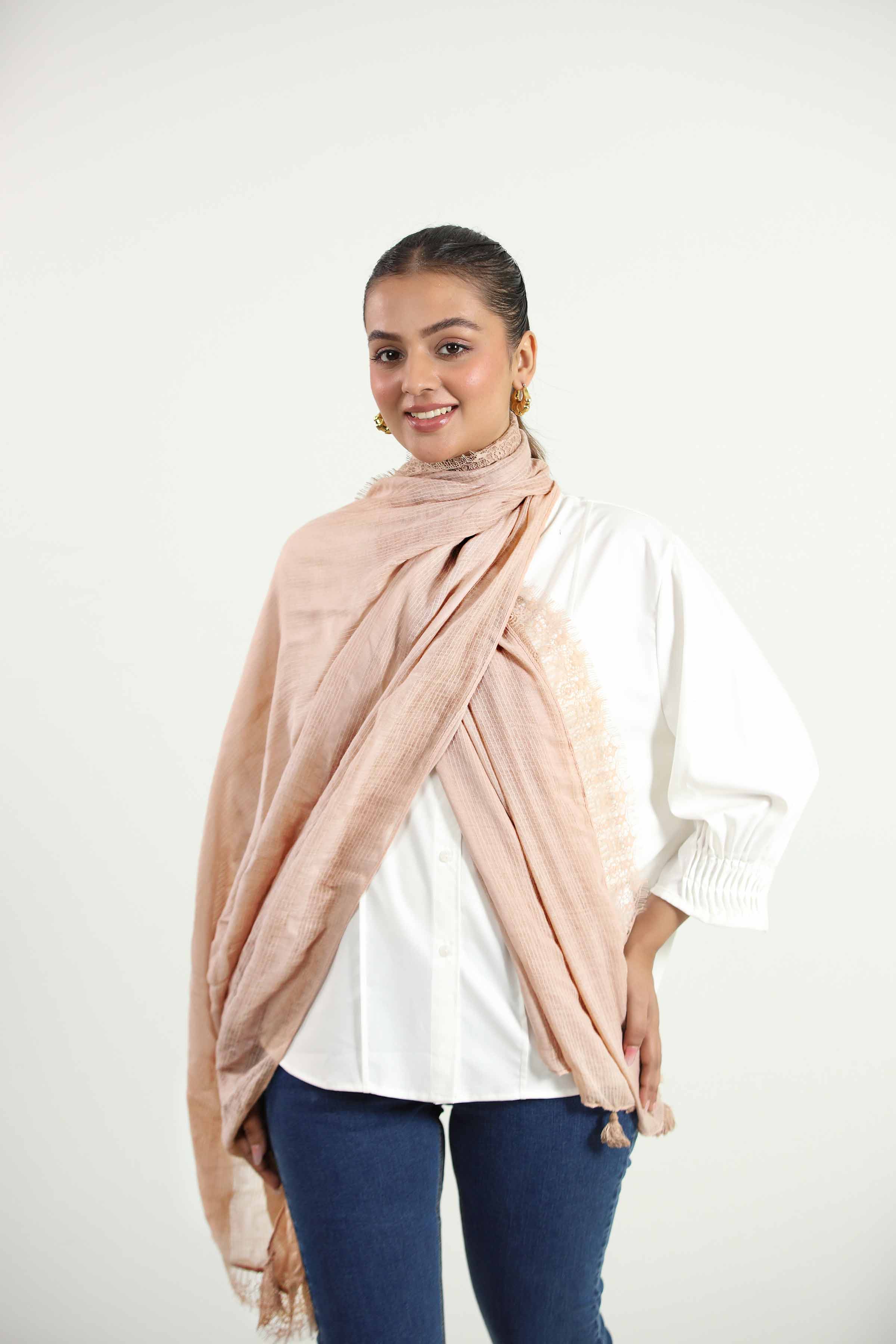 Pink Women Scarf - 442812105 - Image 3