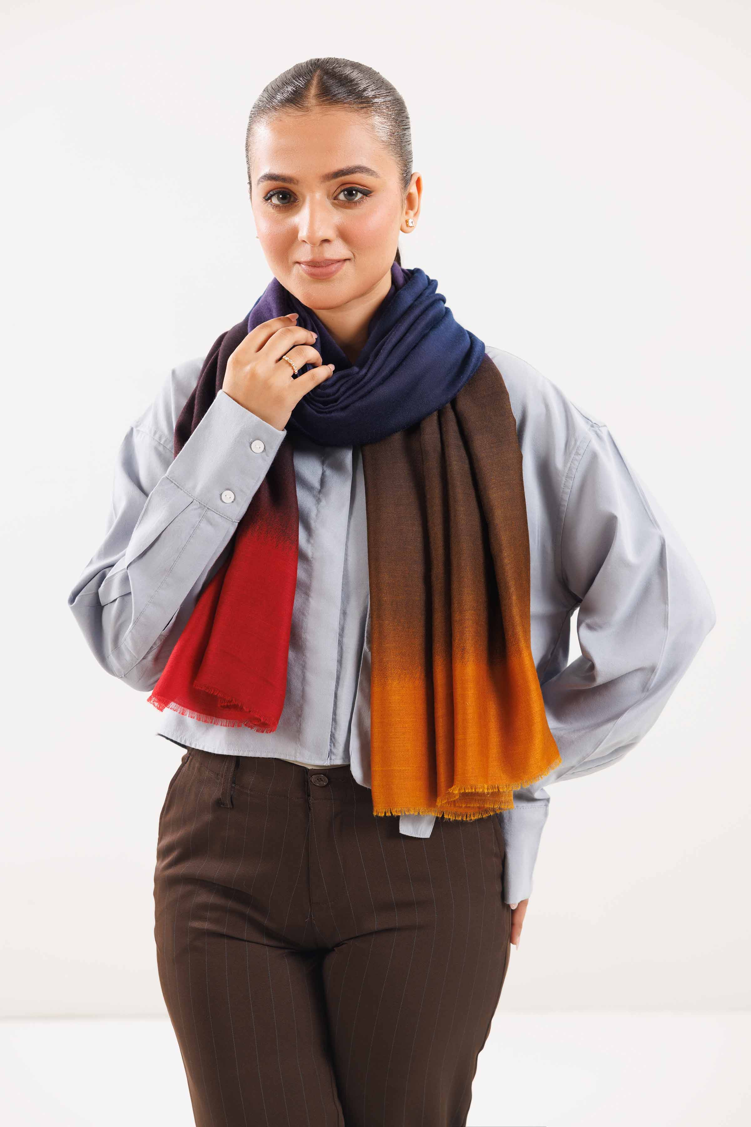 Royal Blue Women Scarf - 442842120 - Image 2