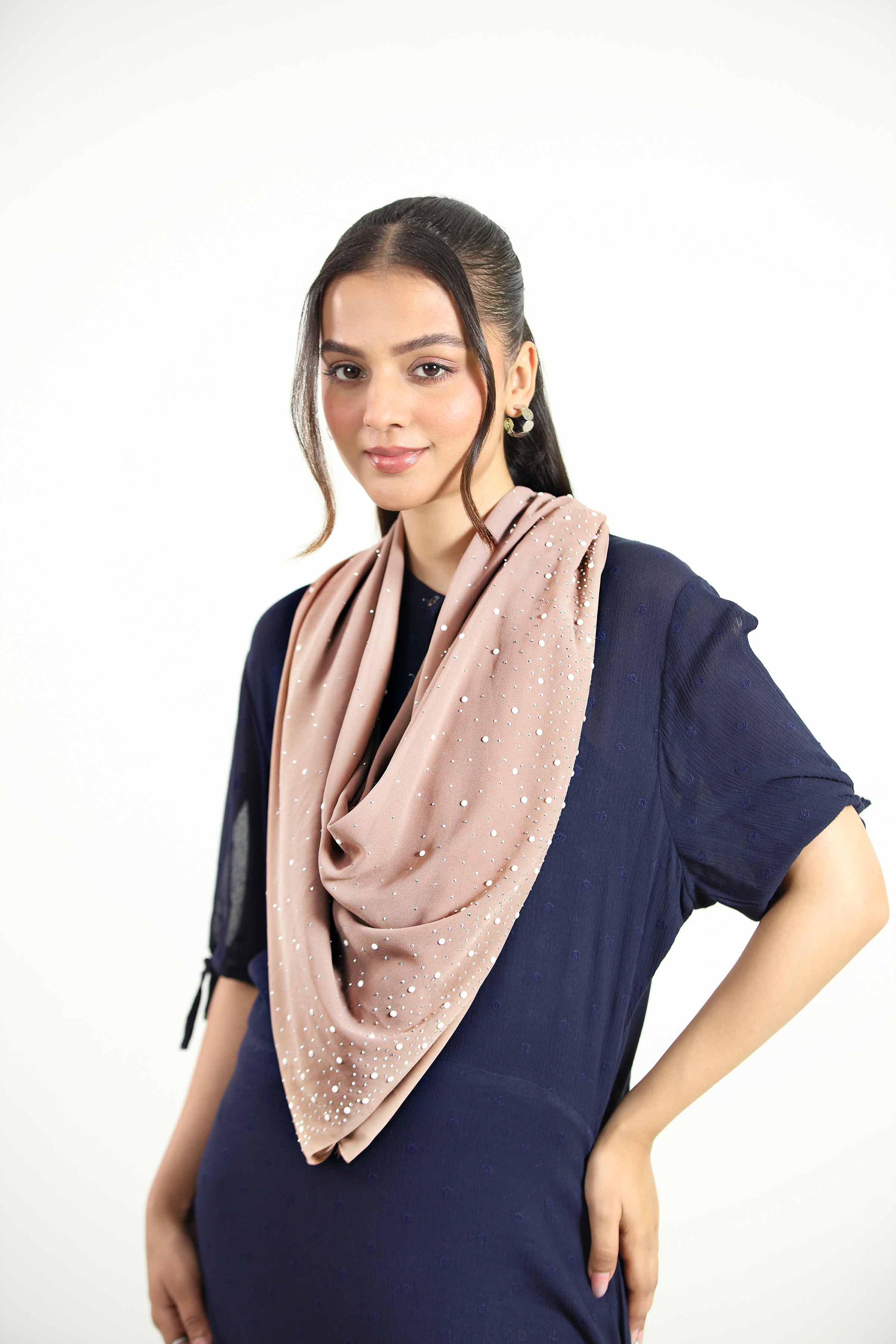 Khaki Women Scarf - 442852130 - Image 3