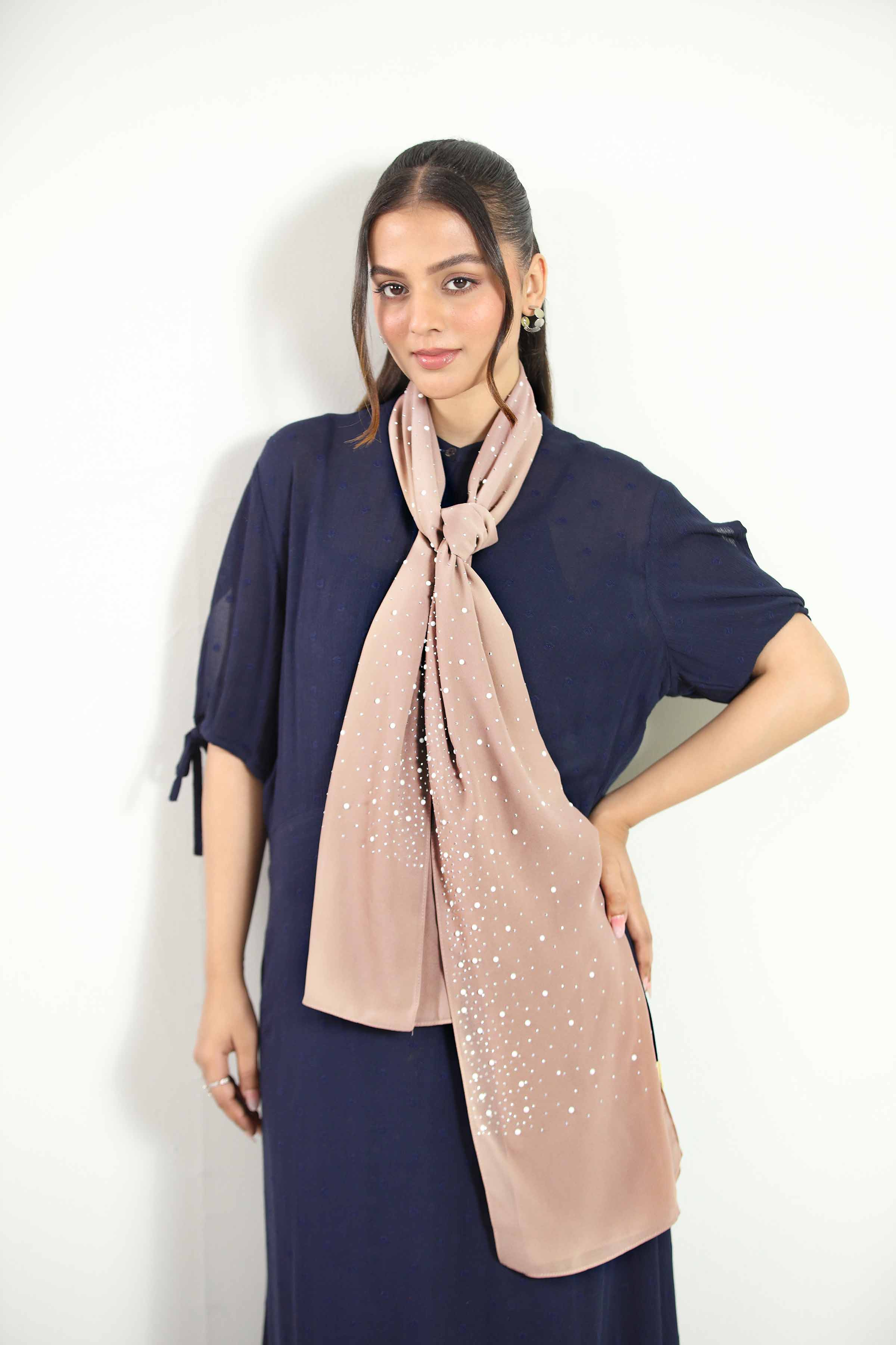 Khaki Women Scarf - 442852130 - Image 4