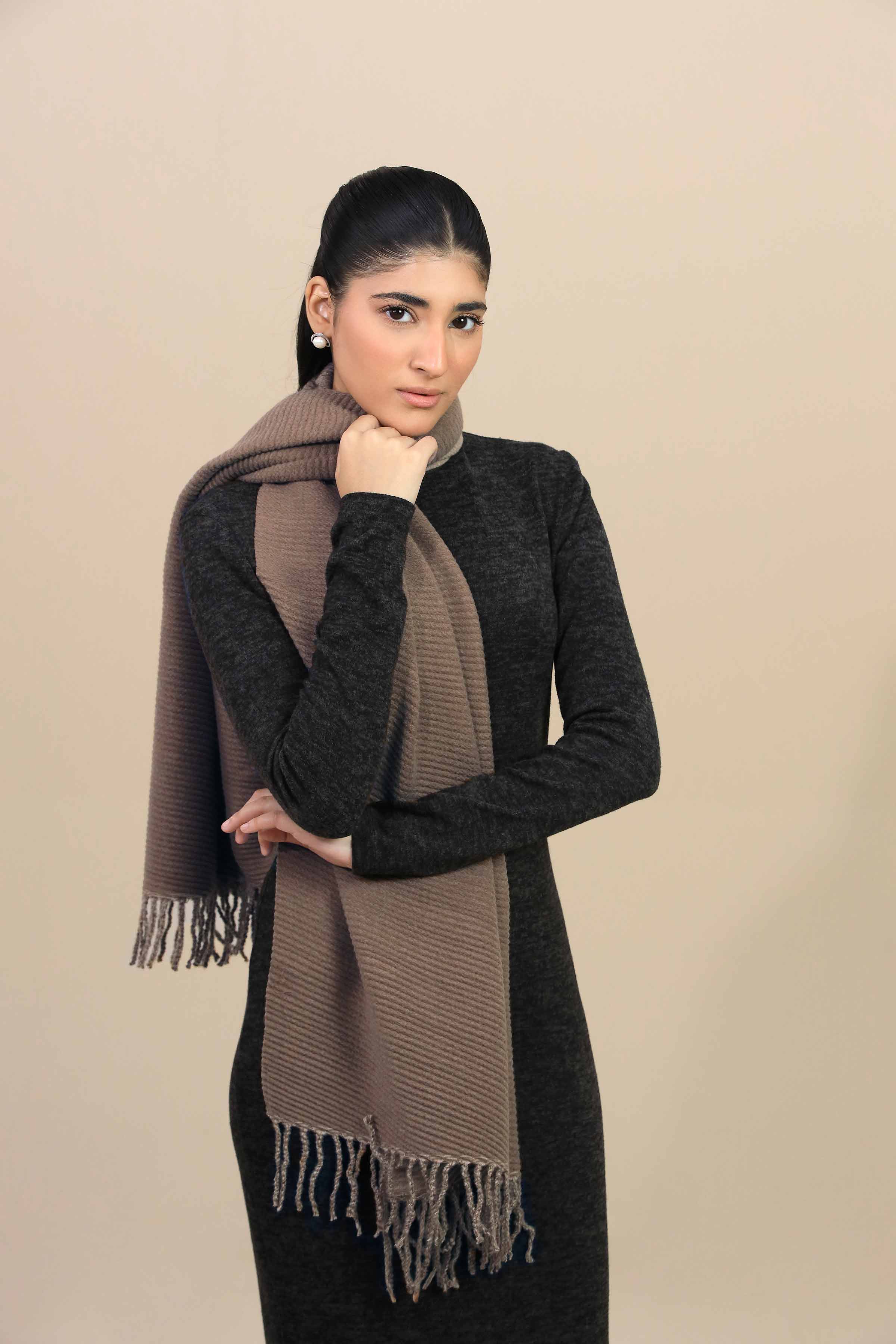 Coffee Women Shawl-446042117 - Image 6