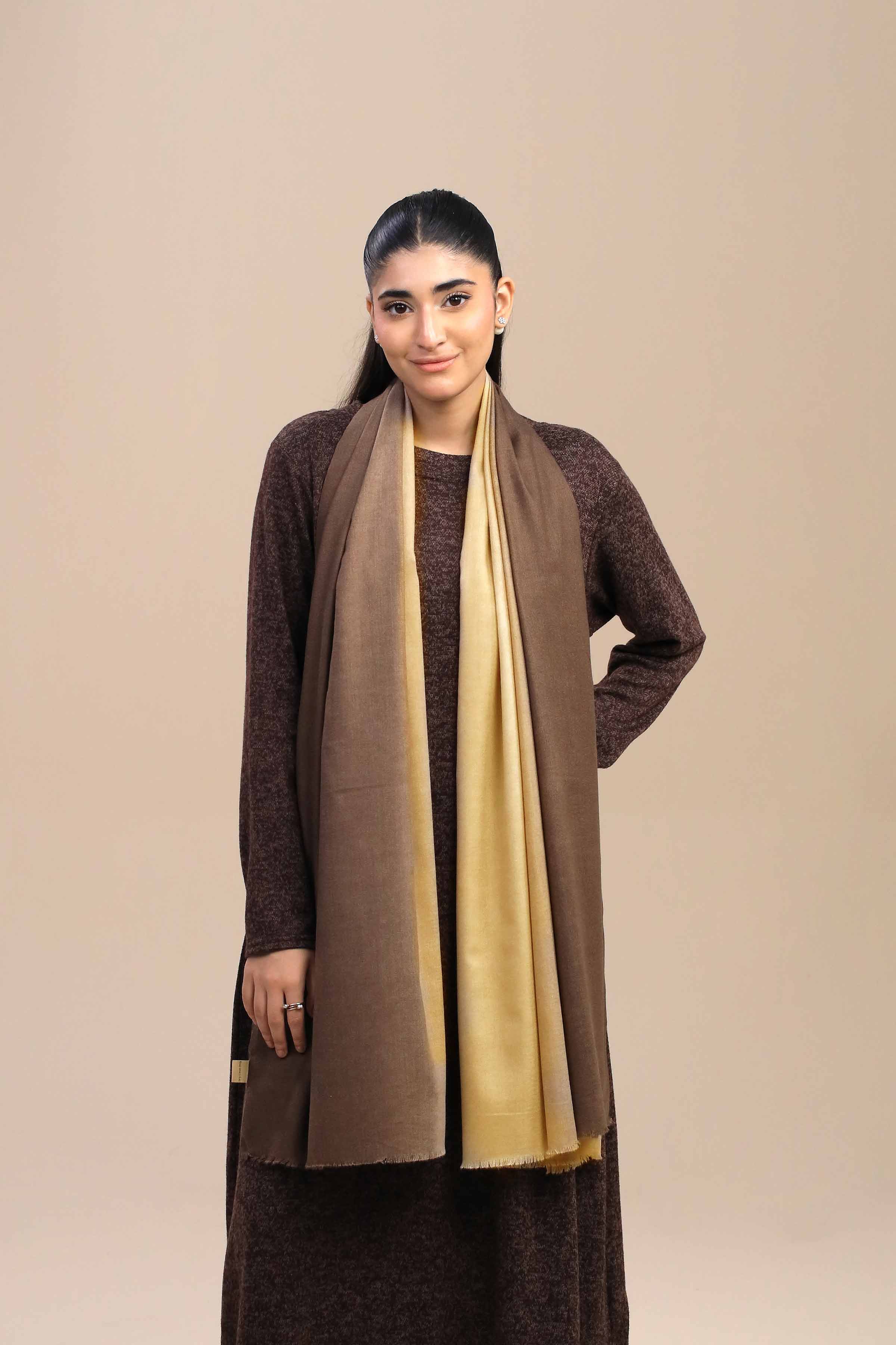 Mustard Women Shawl-446072127 - Image 4