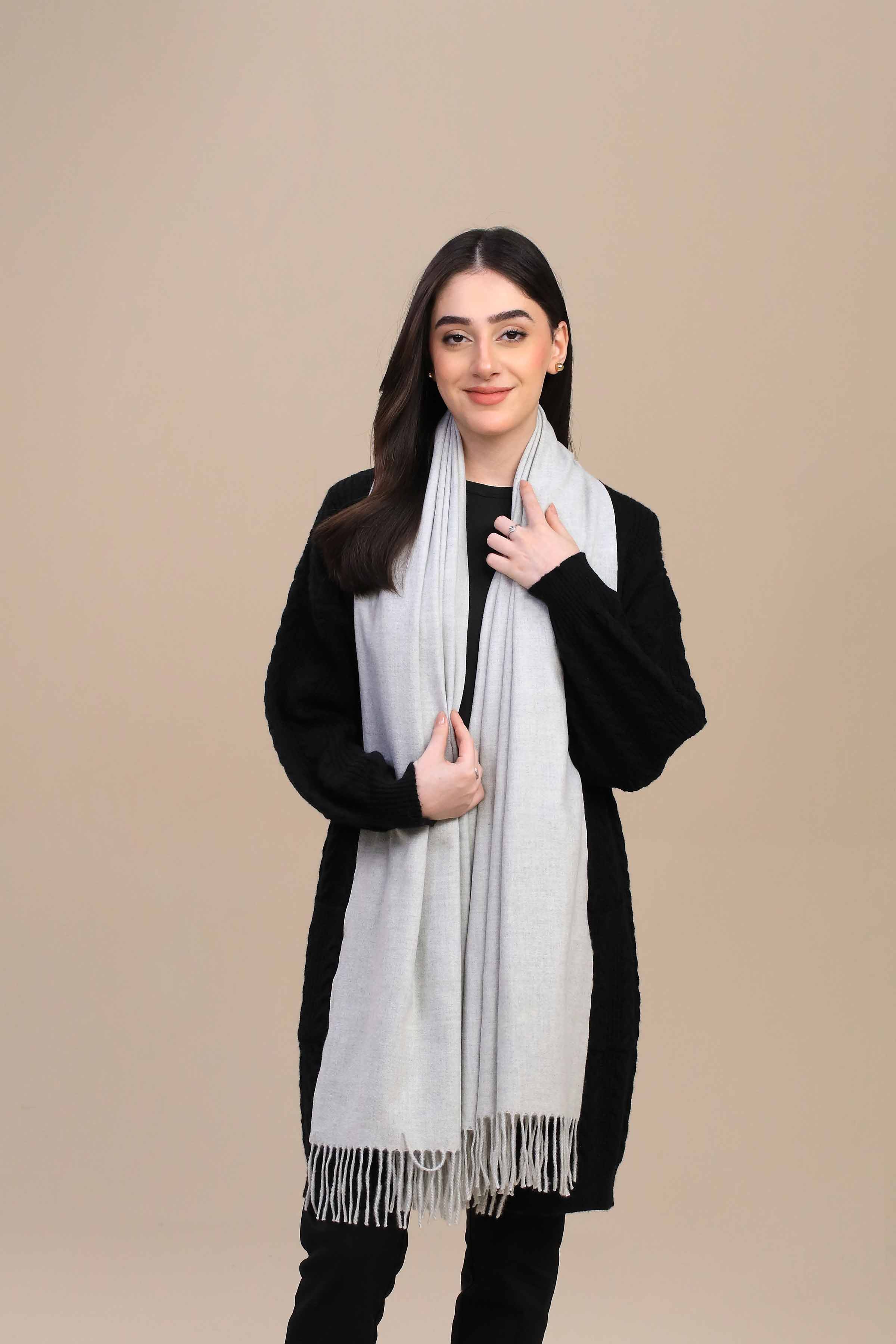 Off white Women Shawl-446112107 - Image 5