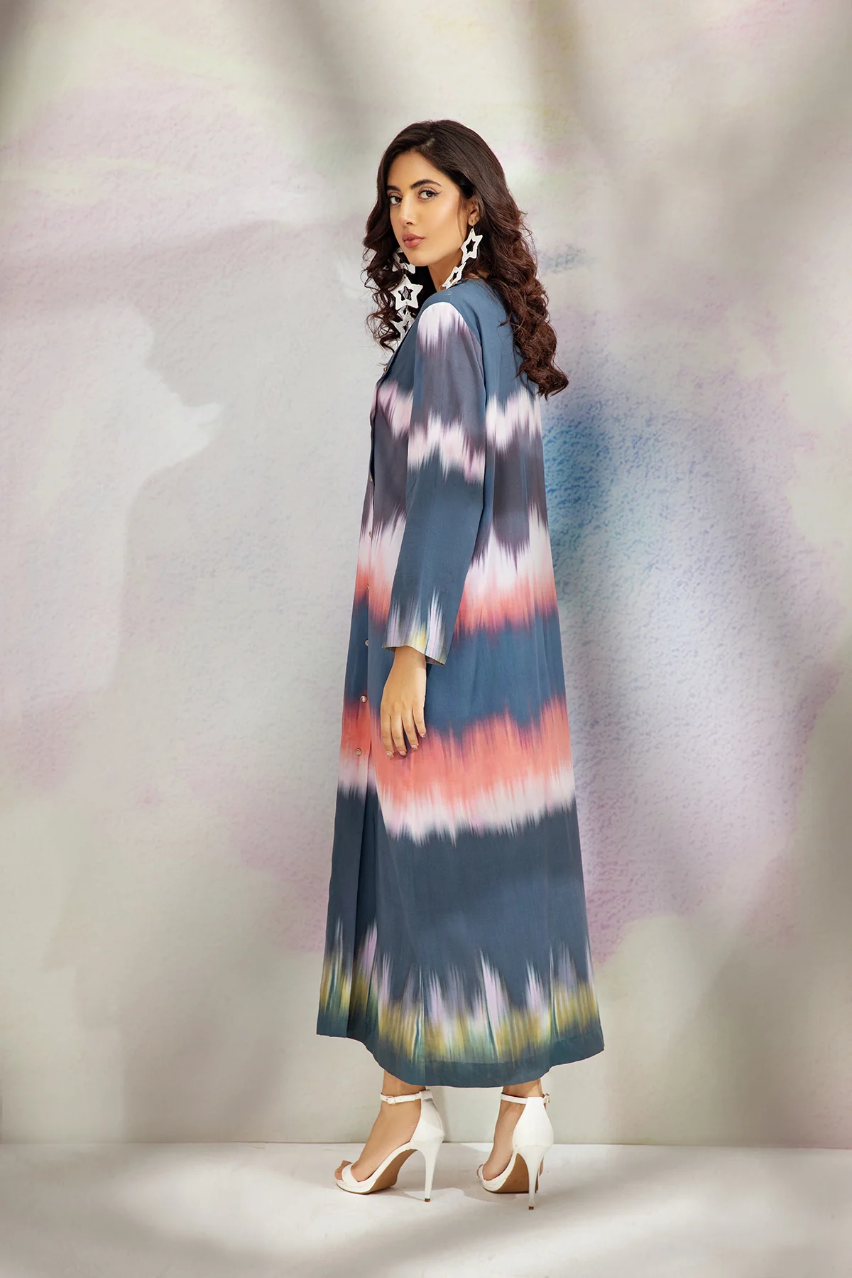 AS22-24-Printed Long Dress - Image 2