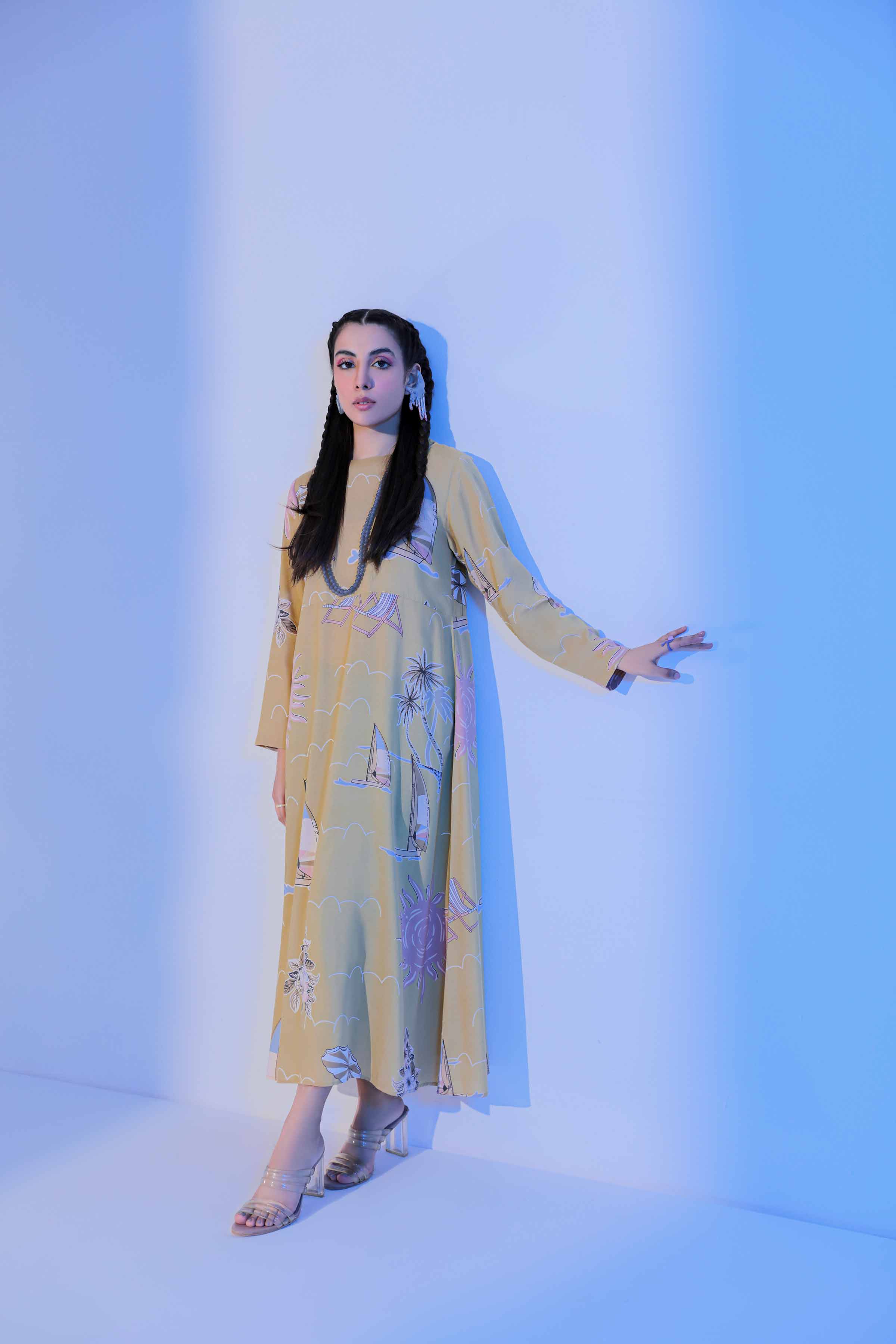 Printed Dress - AS23-39 - Image 3