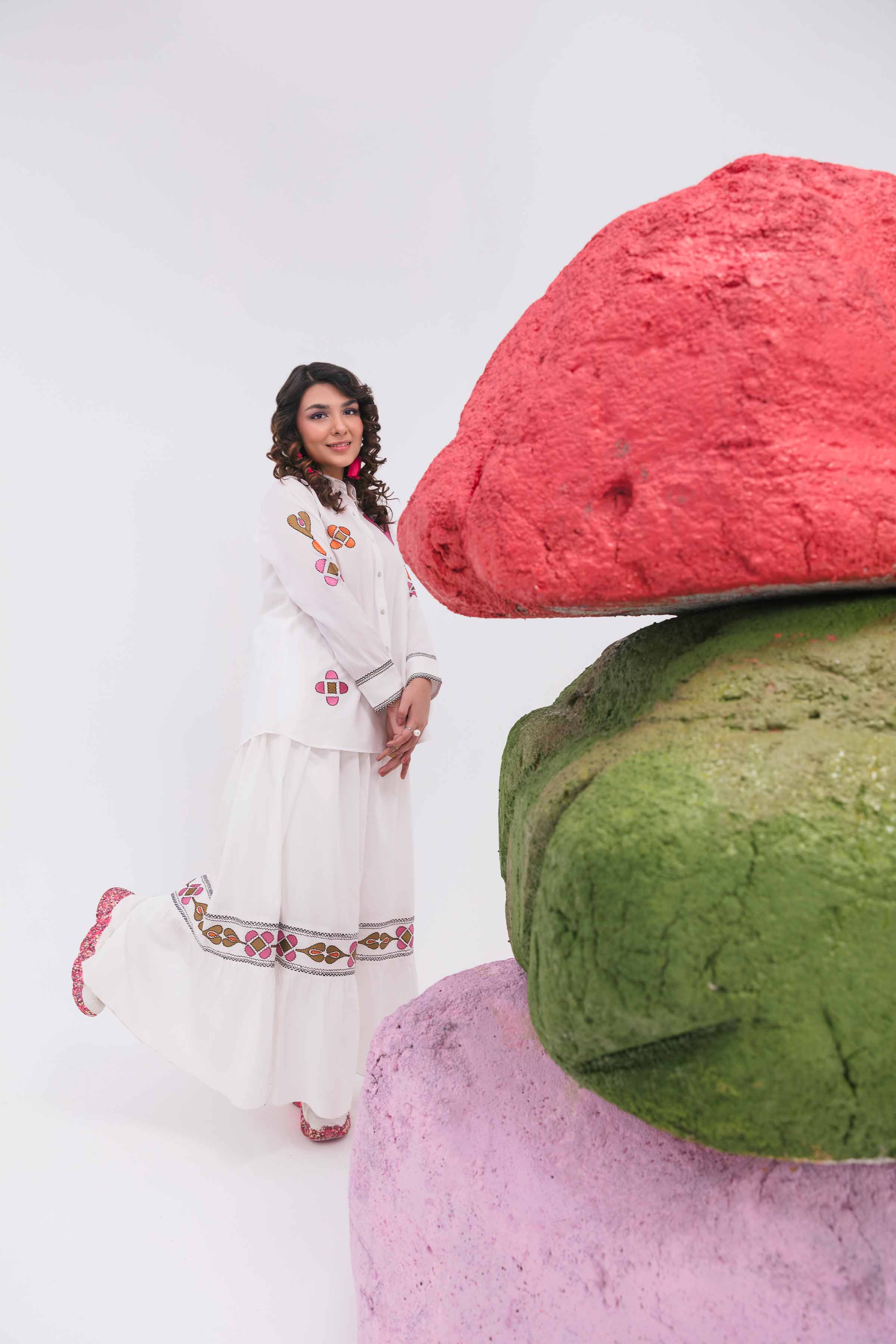 2 Piece - Embroidered Suit - AS24-05 - Image 9