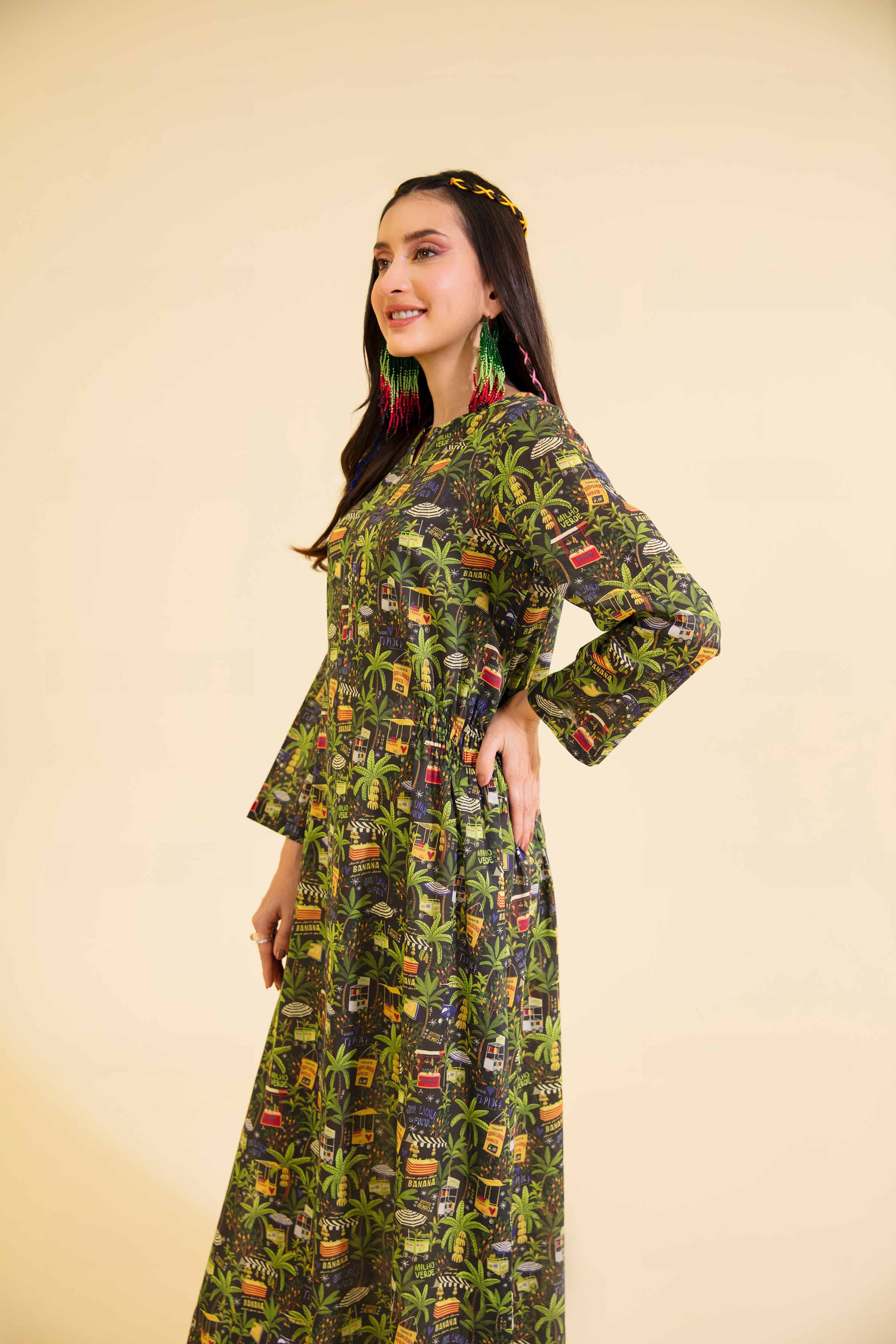 Printed Dress - AS24-32 - Image 4