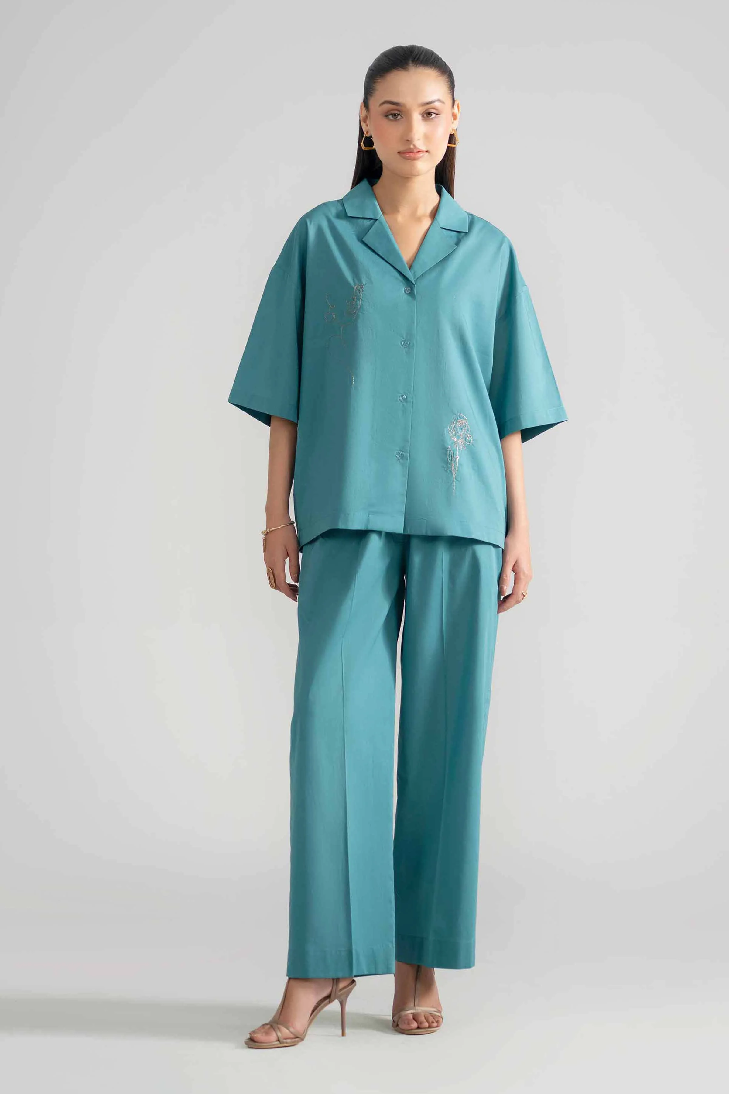 2 Piece - Embroidered Suit - AS26-39 - Image 3
