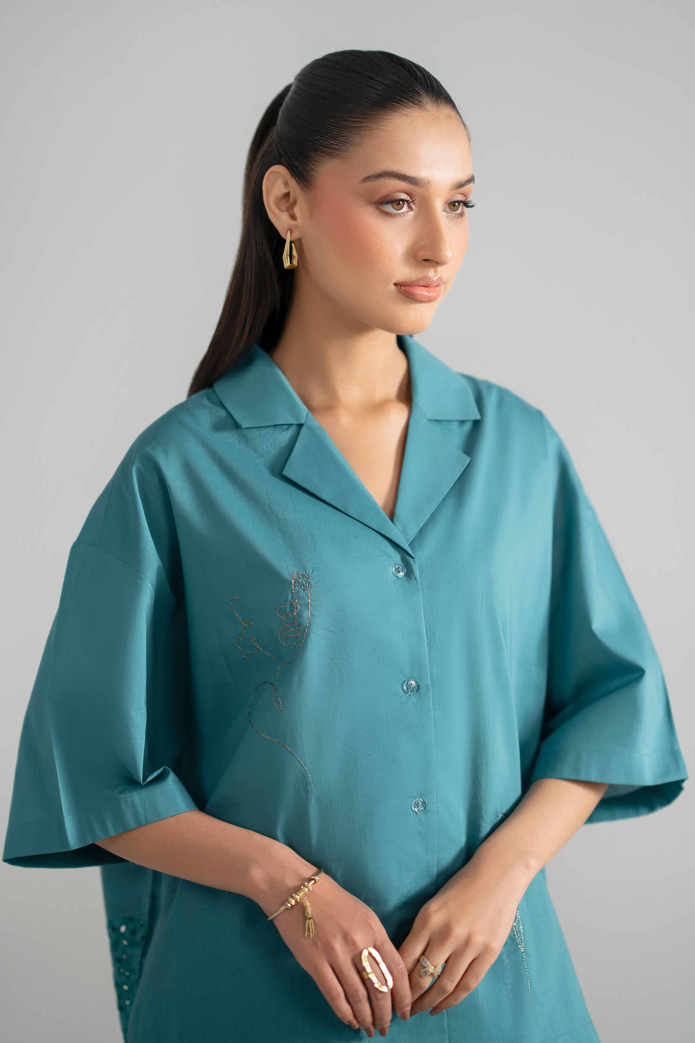 2 Piece - Embroidered Suit - AS26-39 - Image 5