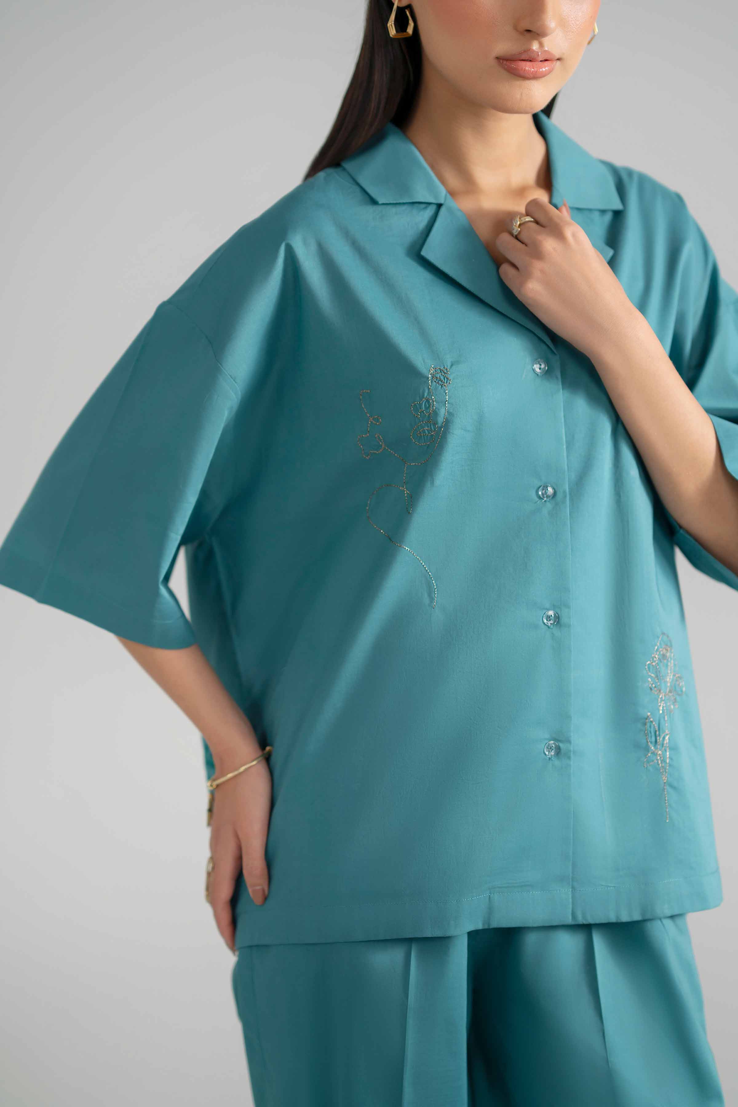 2 Piece - Embroidered Suit - AS26-39 - Image 6
