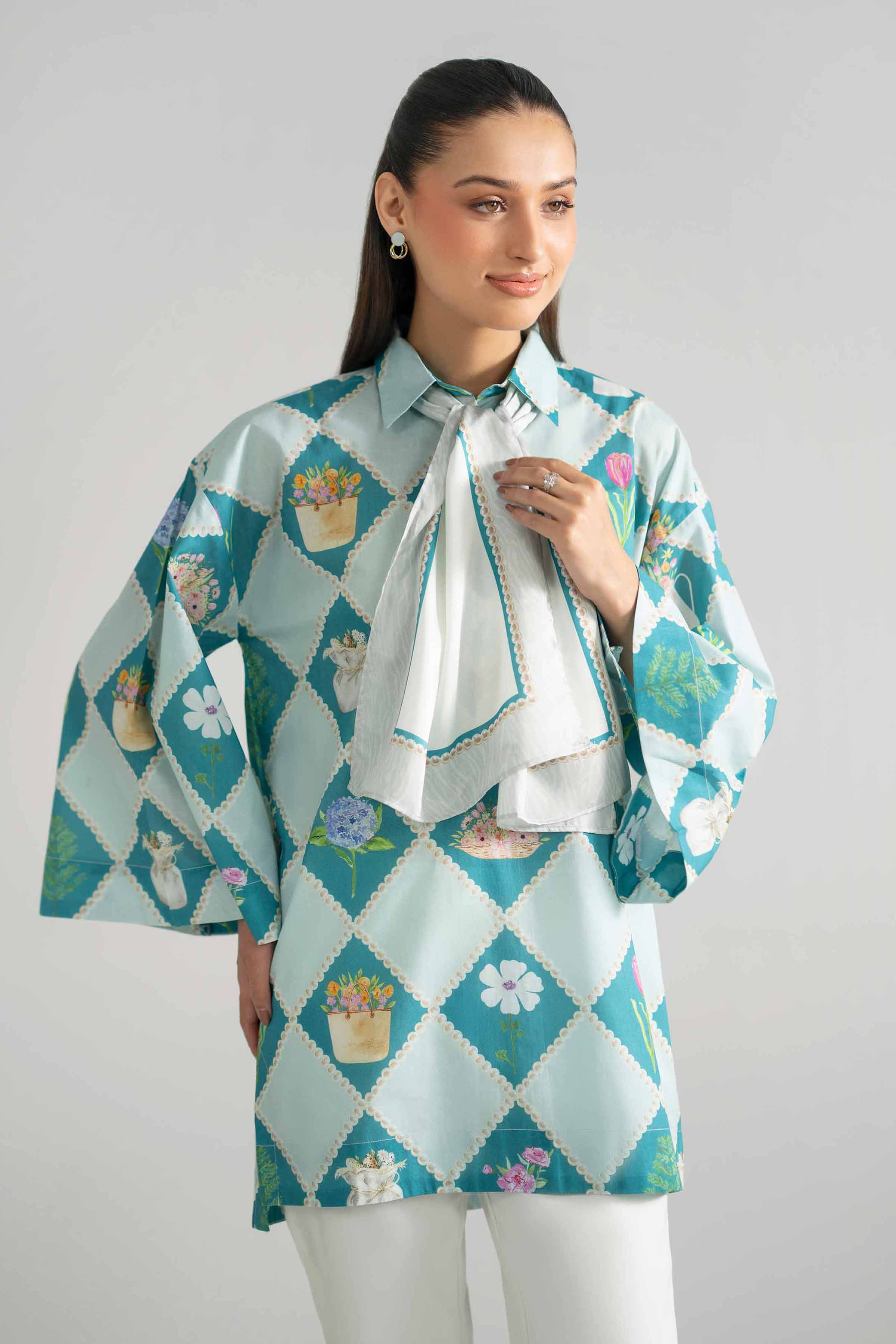 2 Piece - Printed Tunic - AS26-48 - Image 5