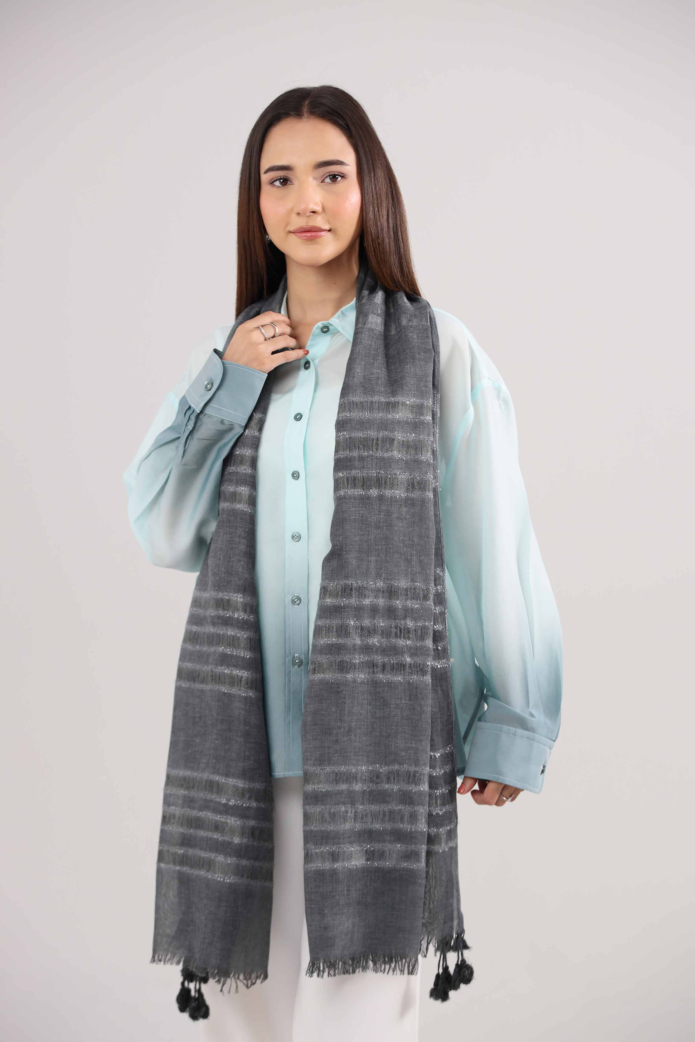 Black Women Shawl - 439542103 - Image 4
