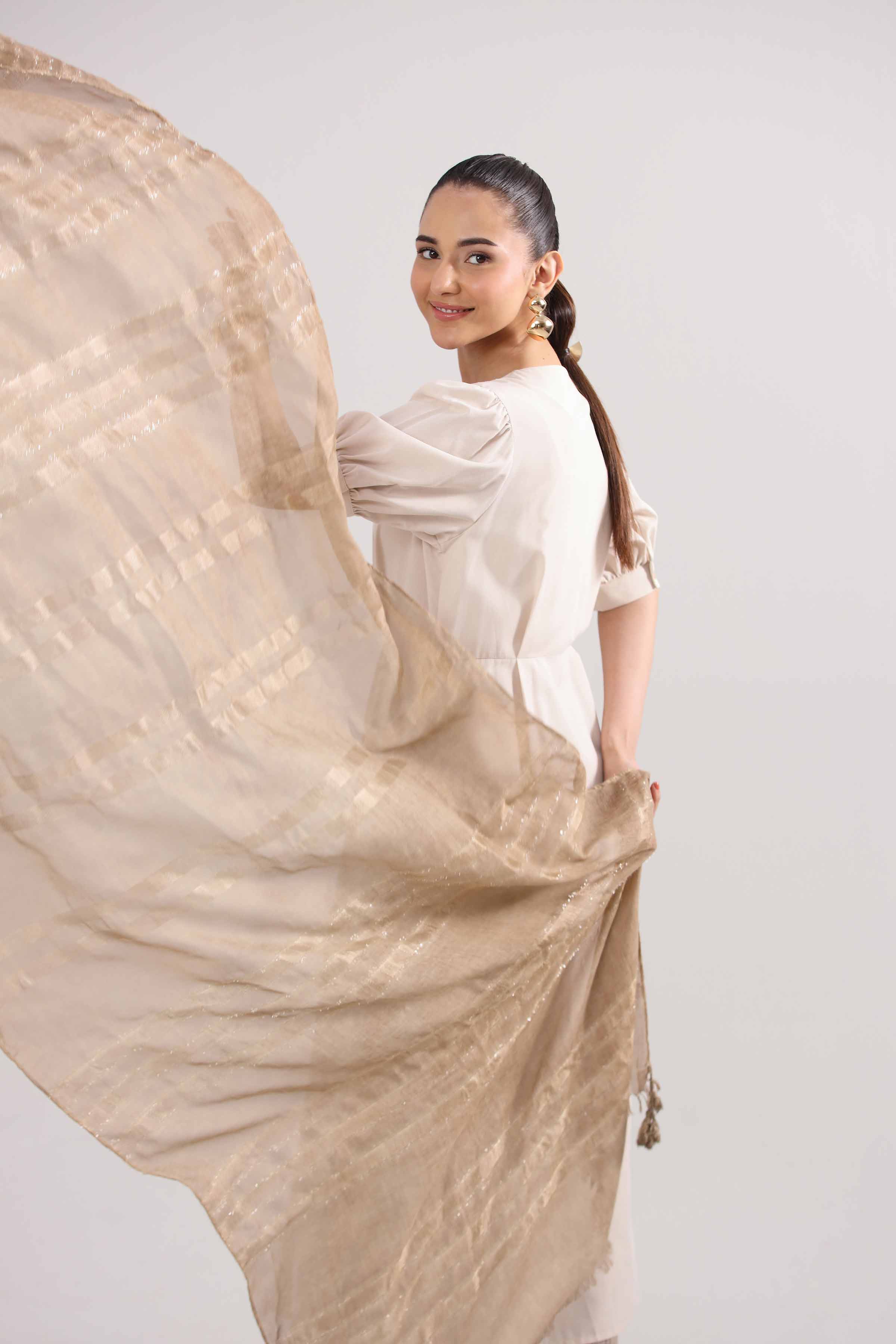 Blue Women Shawl - 439542108 - Image 4
