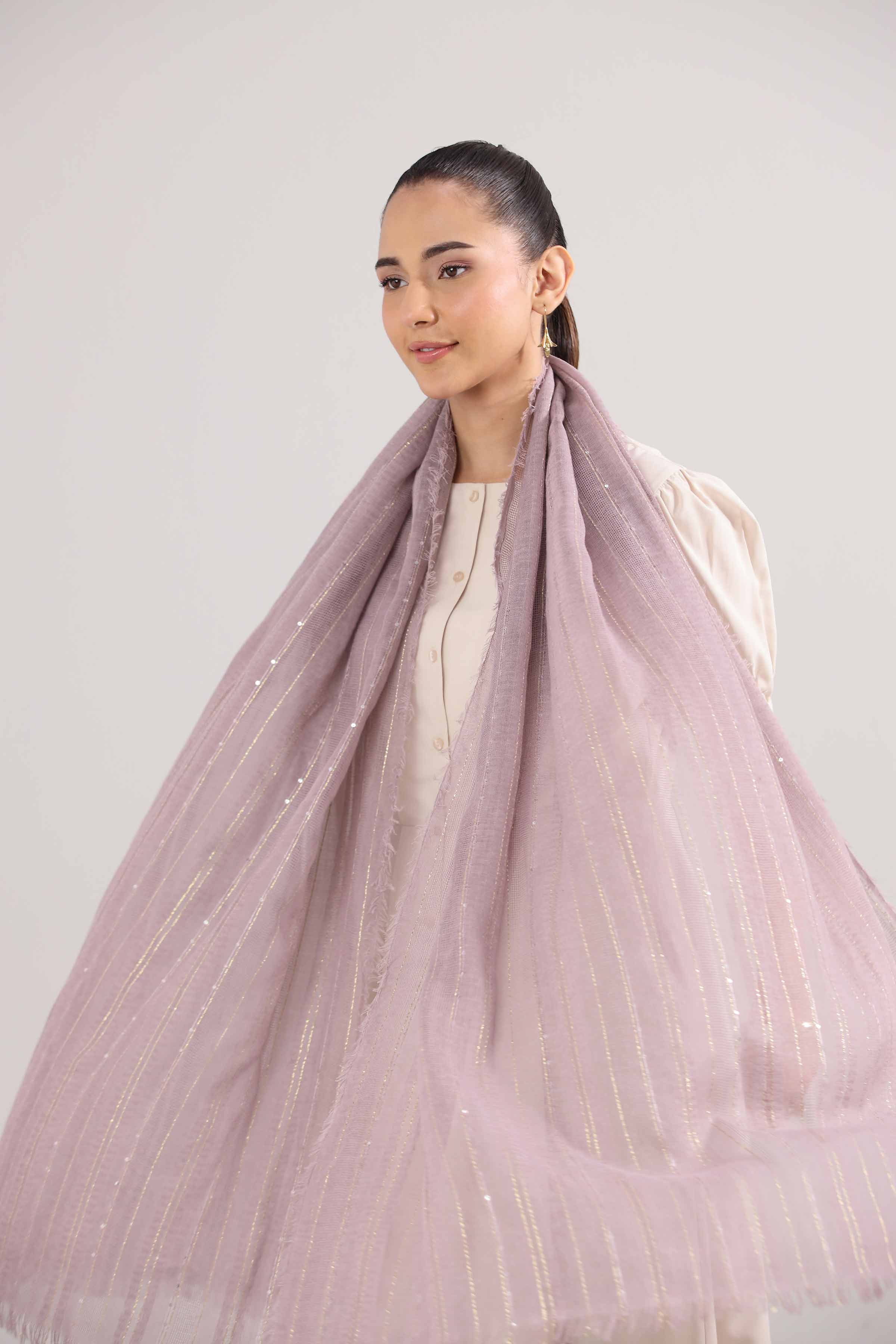 Dark Purple Women Shawl - 439892109 - Image 3