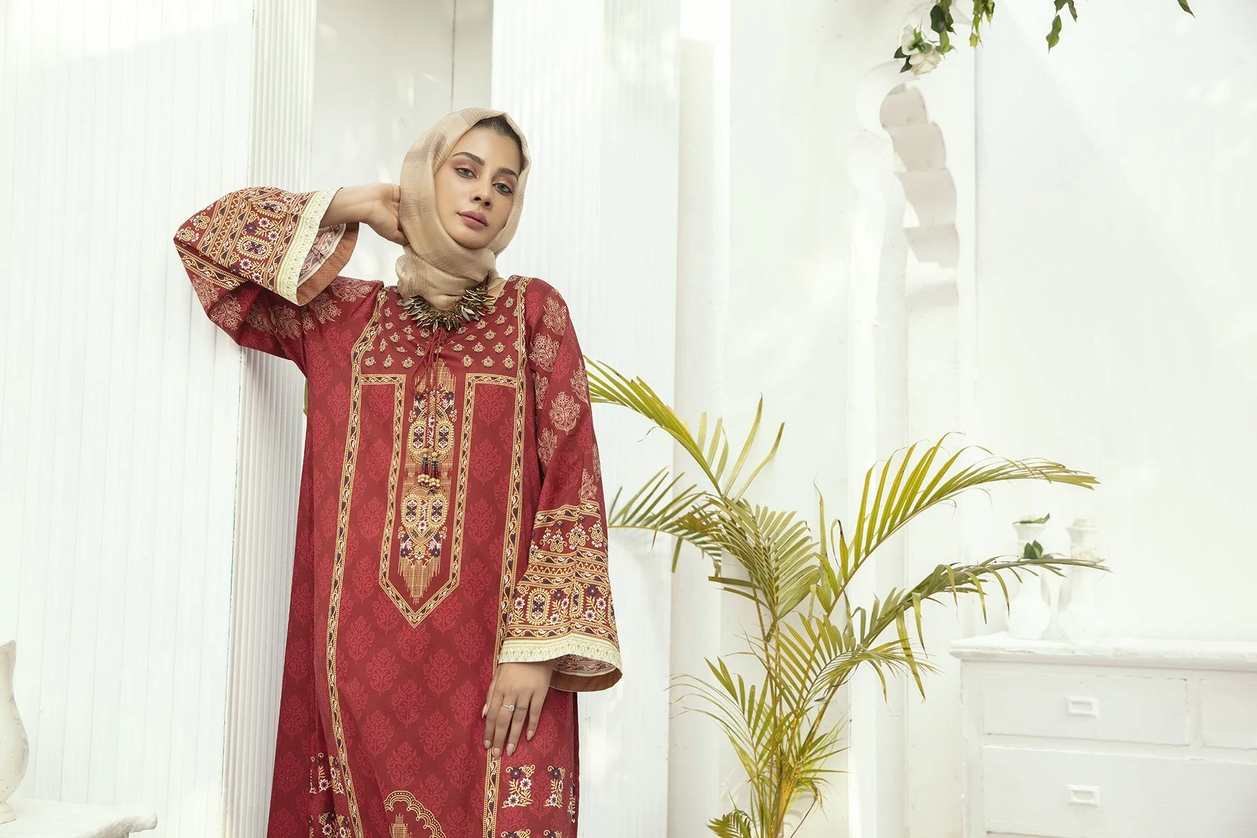 DE20-02 Printed Stitched Fustaan  1PC - Image 5