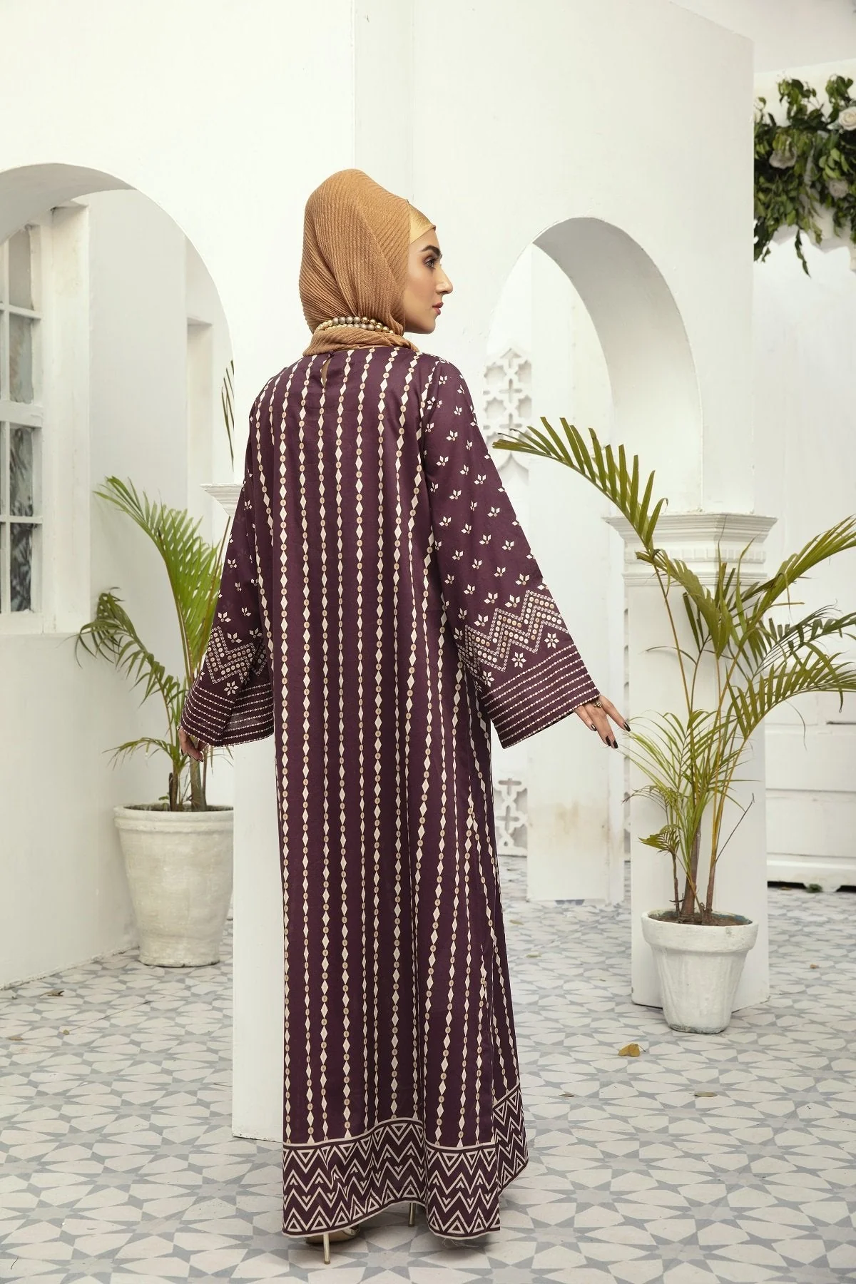 DE20-03 Printed Stitched Fustaan  1PC - Image 3