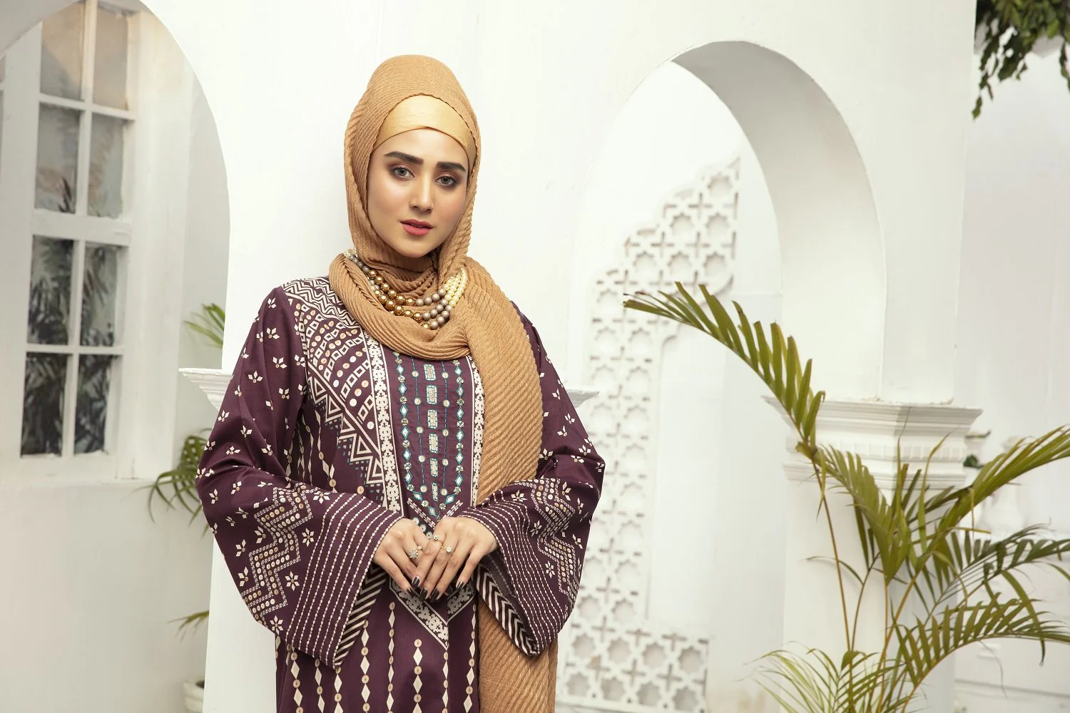 DE20-03 Printed Stitched Fustaan  1PC - Image 5