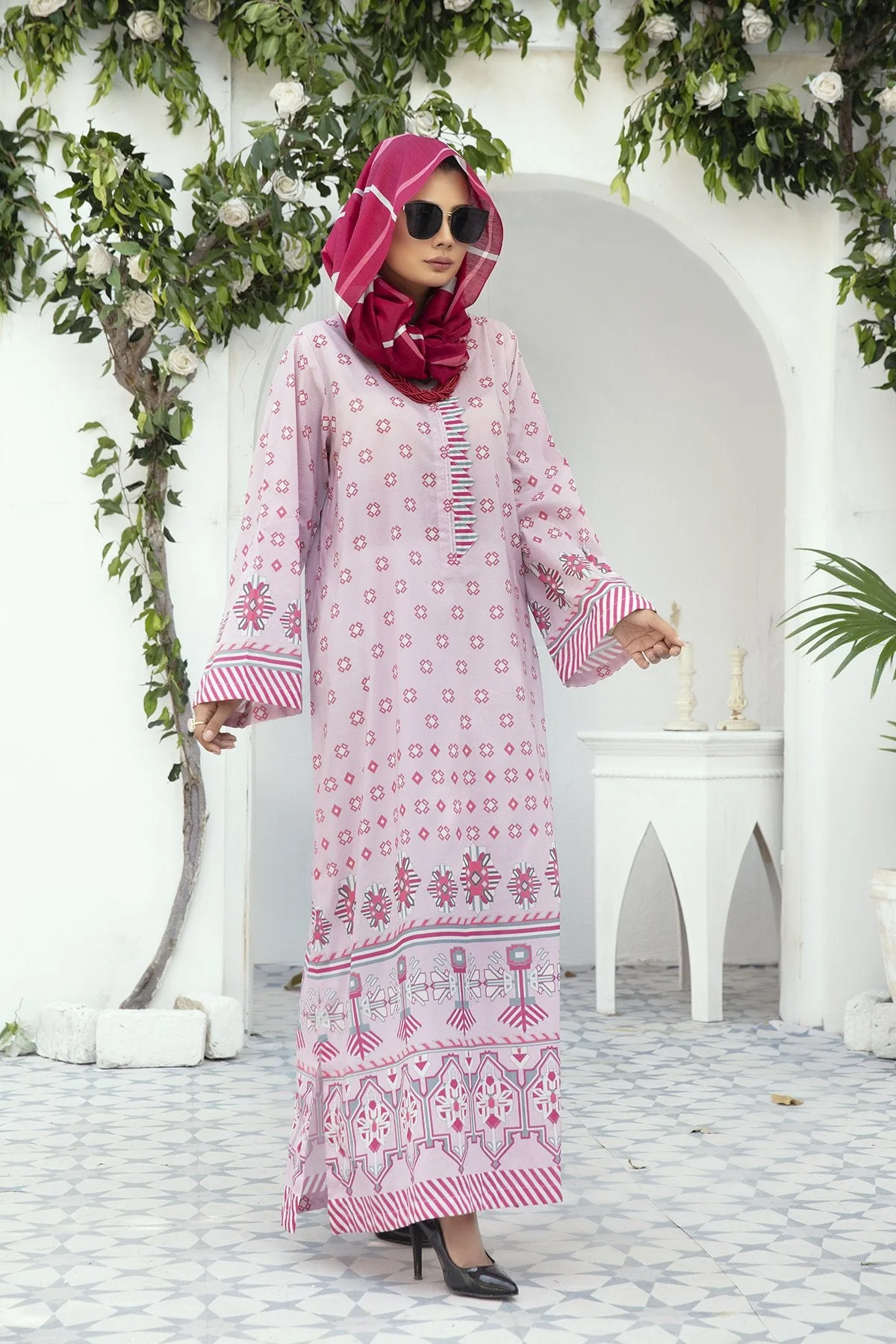 DE20-05 Printed Stitched Fustaan  1PC - Image 2