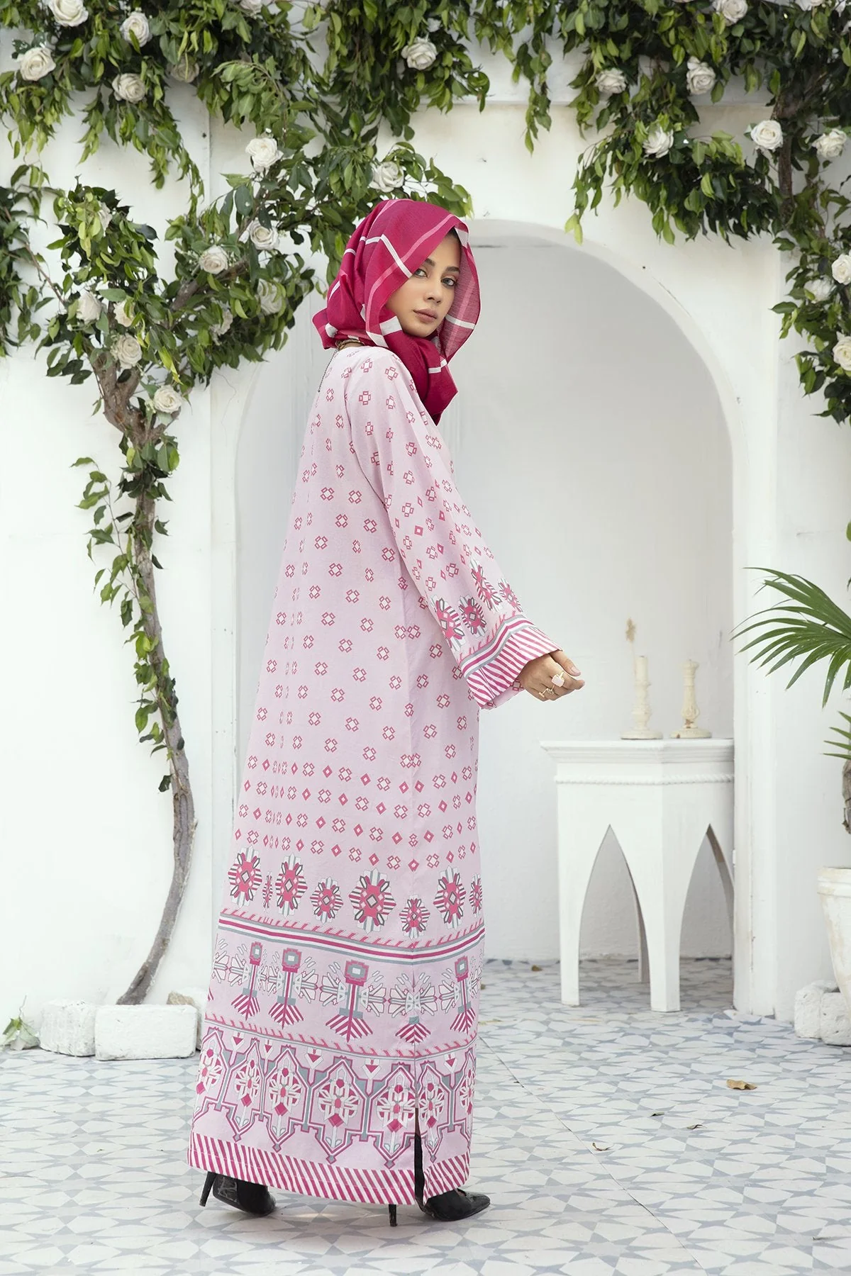 DE20-05 Printed Stitched Fustaan  1PC - Image 3