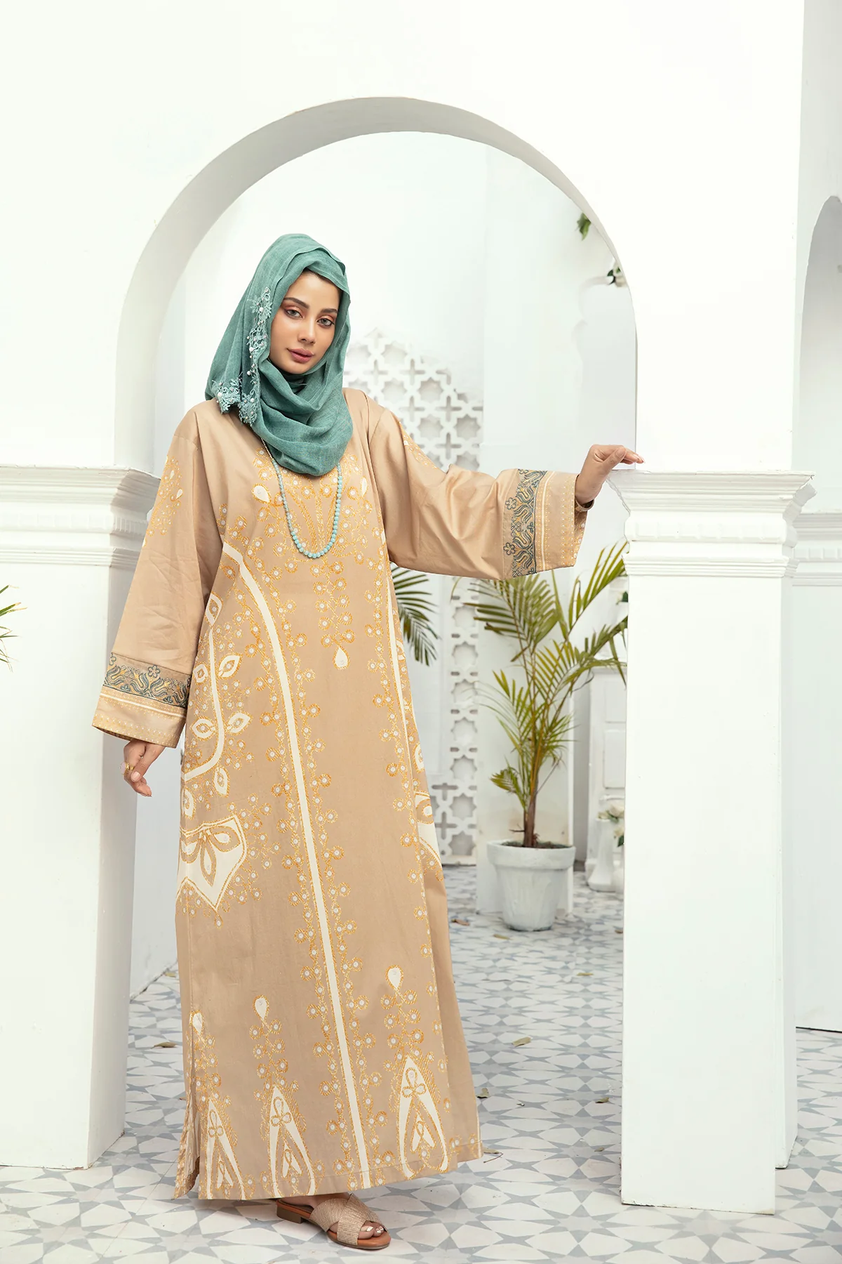DE20-22 Printed Stitched Fustaan  1PC - Image 2