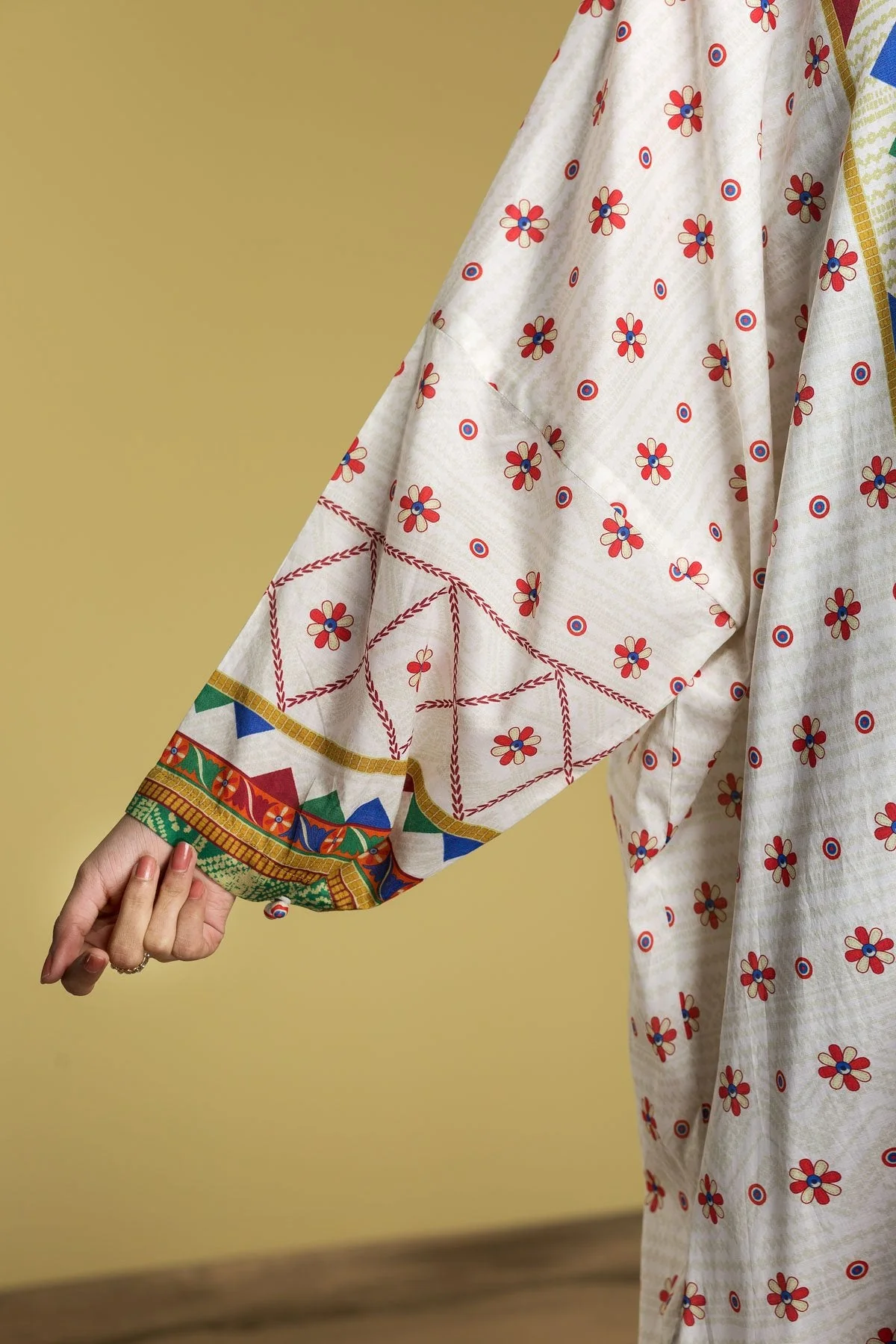 DS20-08 Printed Stitched Fustaan  1PC - Image 3