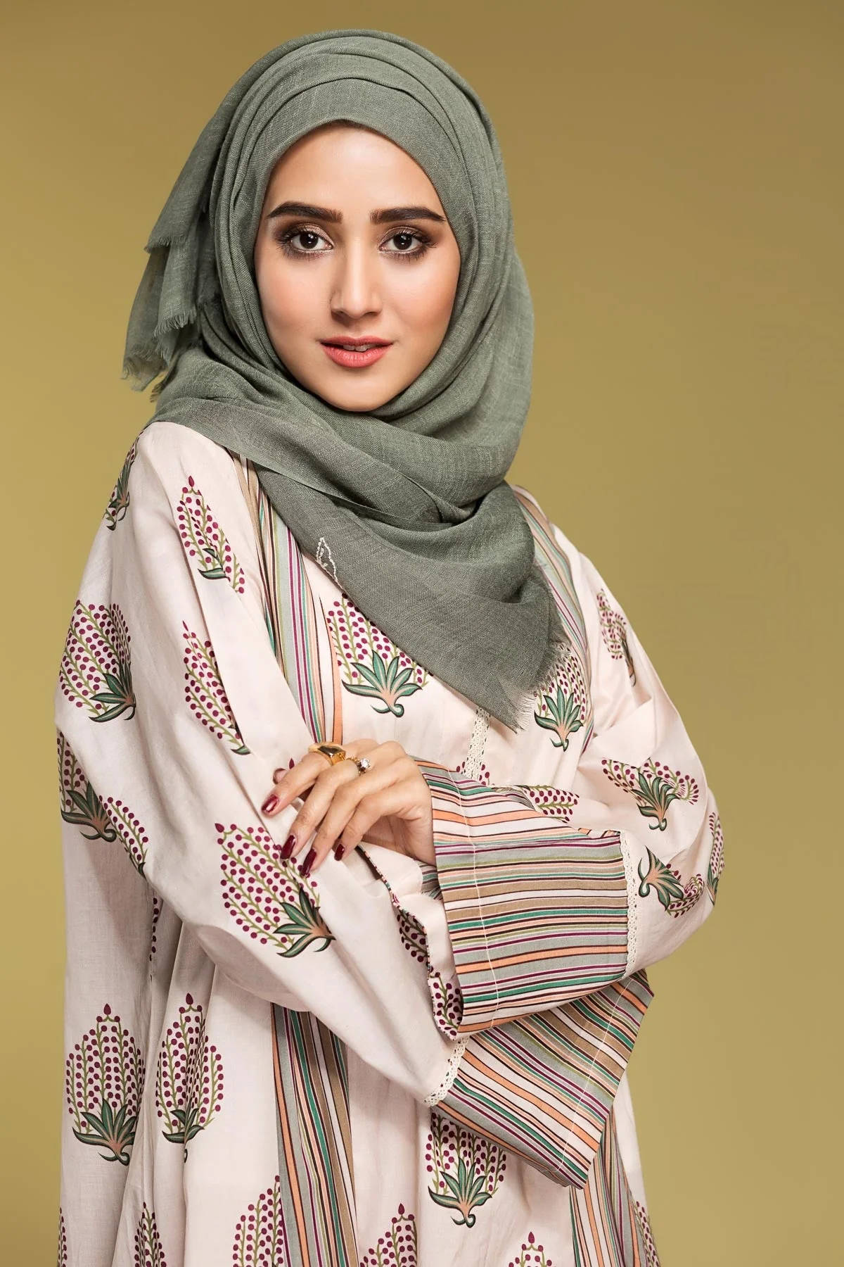 DS20-17 Printed Stitched Fustaan  1PC - Image 3