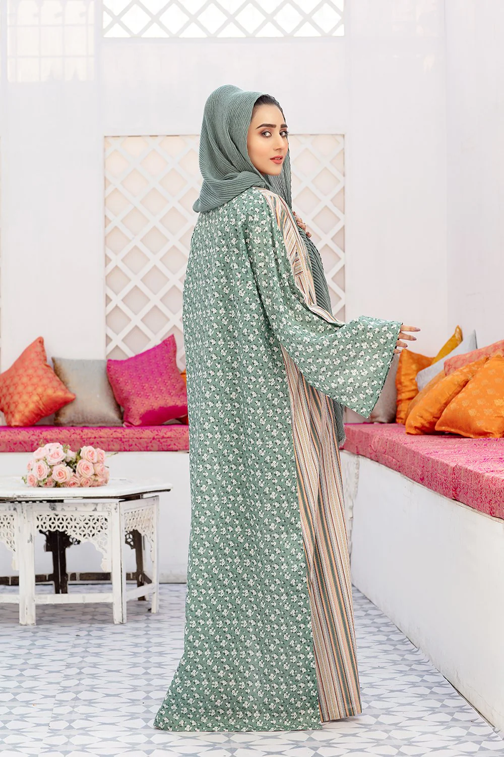 DS20-39 Printed Stitched Fustaan  1PC - Image 3