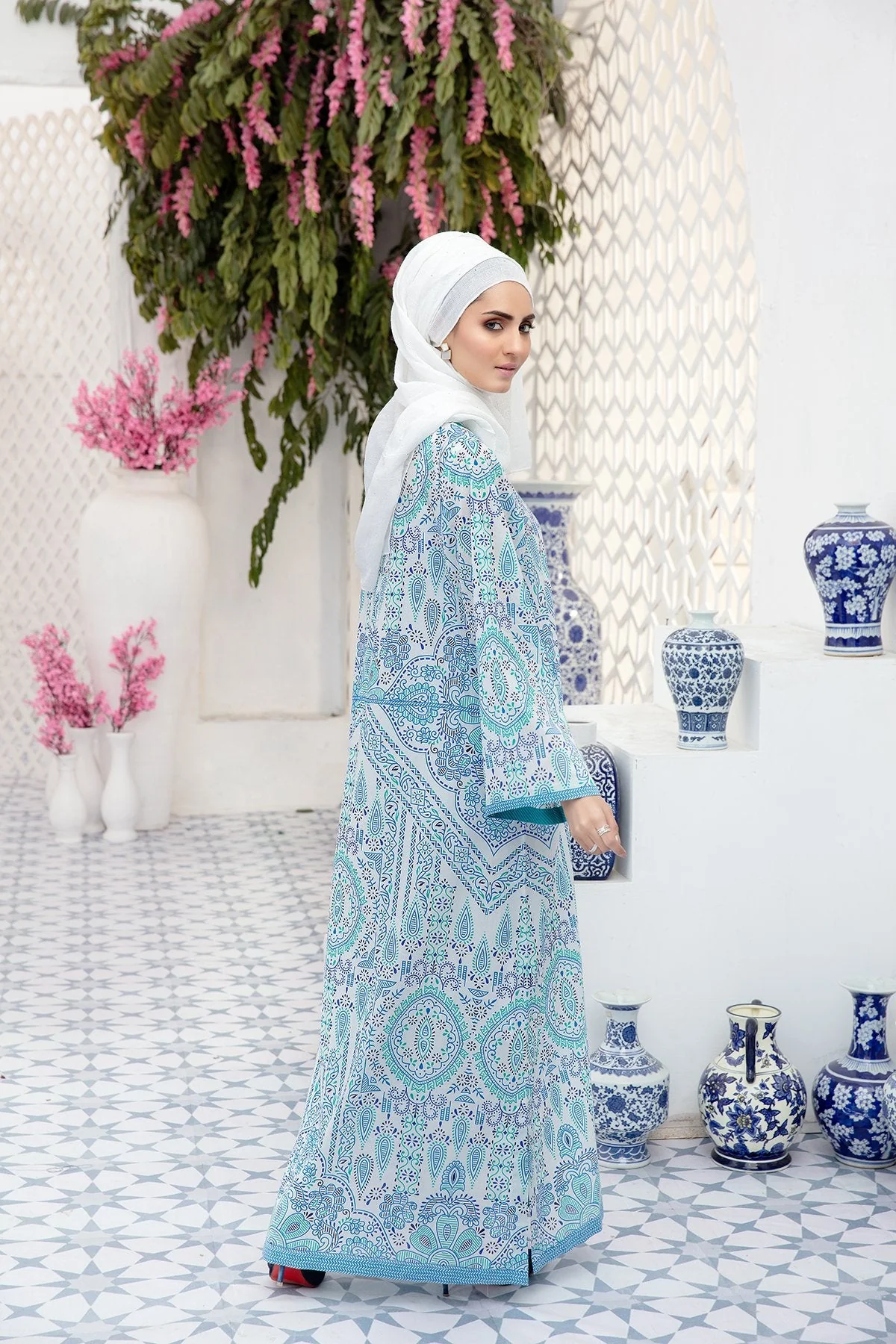 DS20-54 Printed Stitched Fustaan  1PC - Image 2