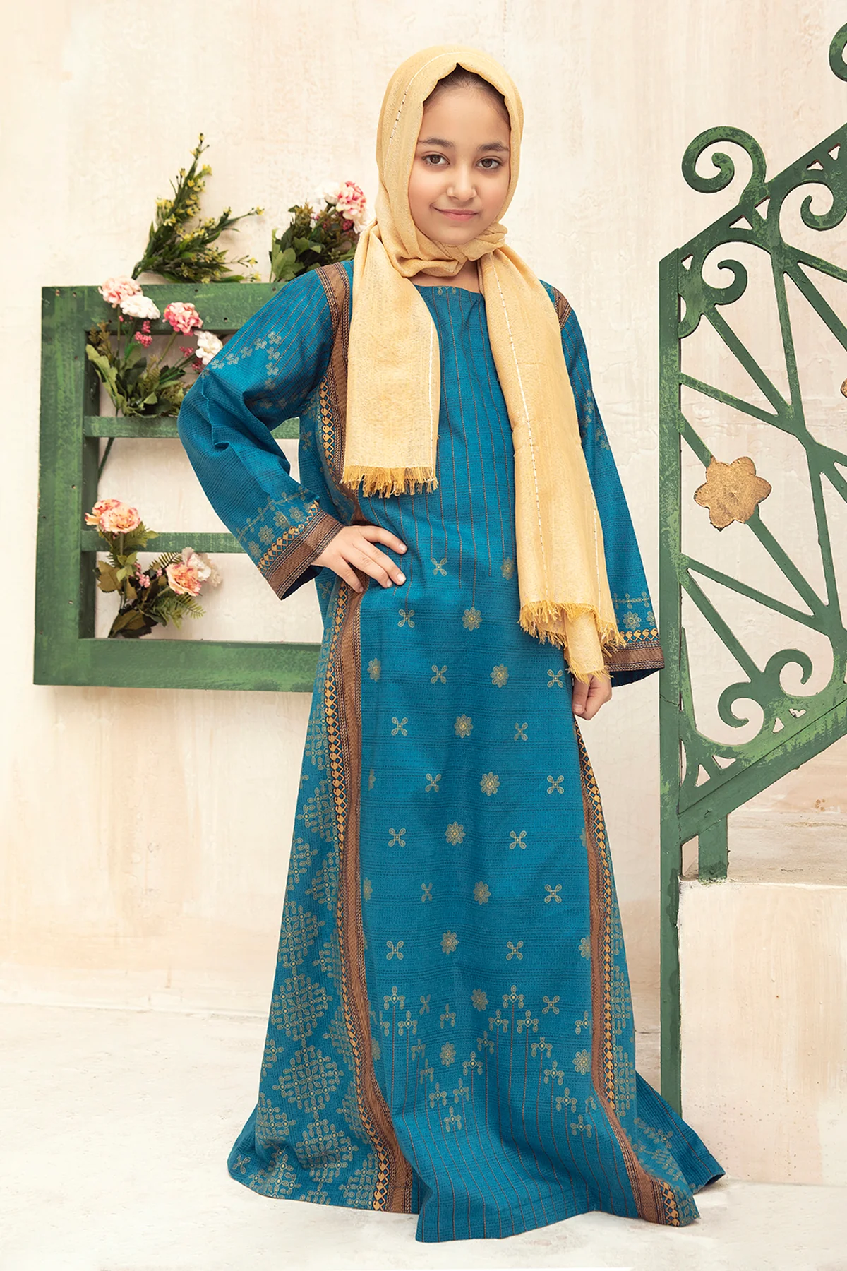 DS21-04 Digital Lawn Stitched Fustaan  - 1PC