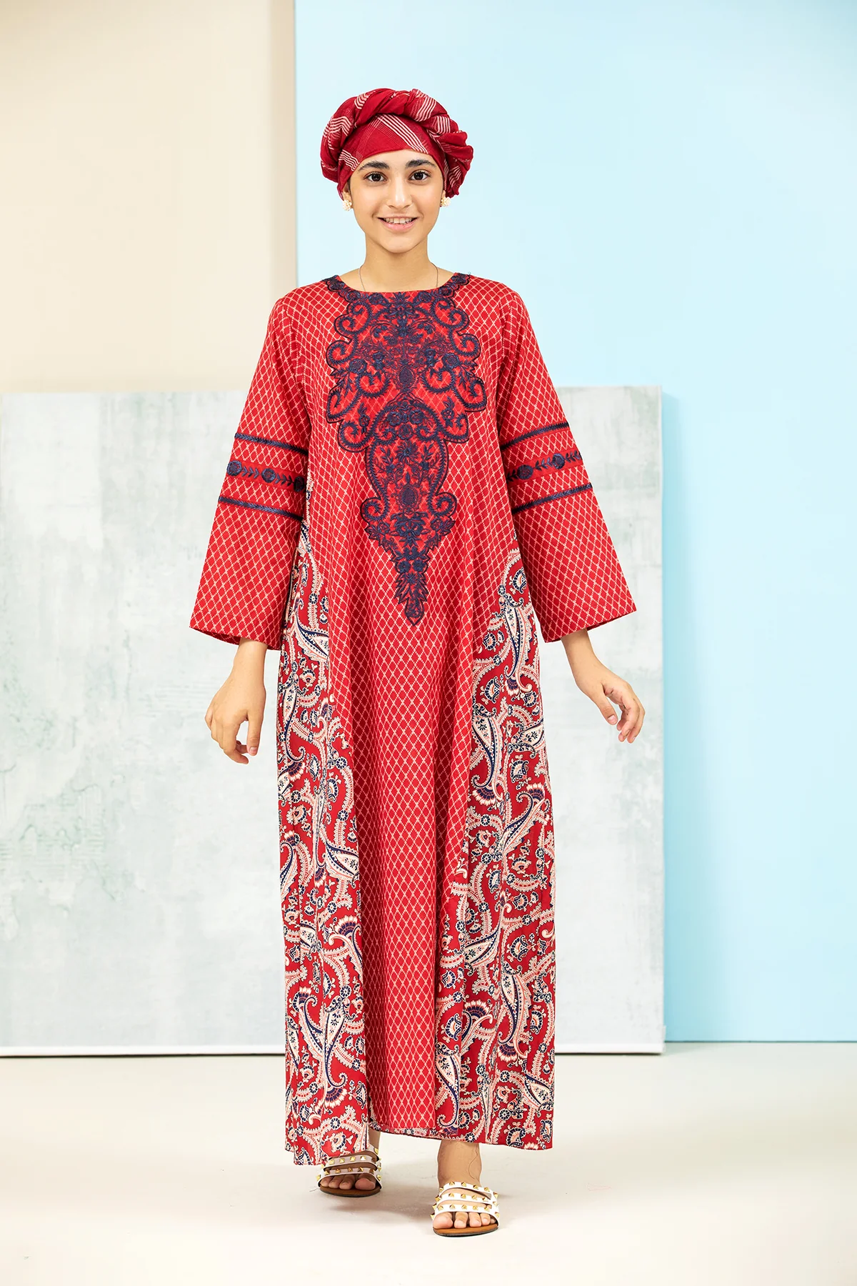 DS21-151 Mix & Match Printed Lawn Kids Fustaan