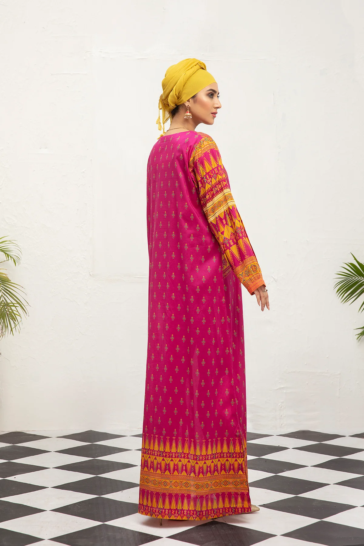 DS21-93-Digital Lawn Stitched Fustaan  1PC - Image 4