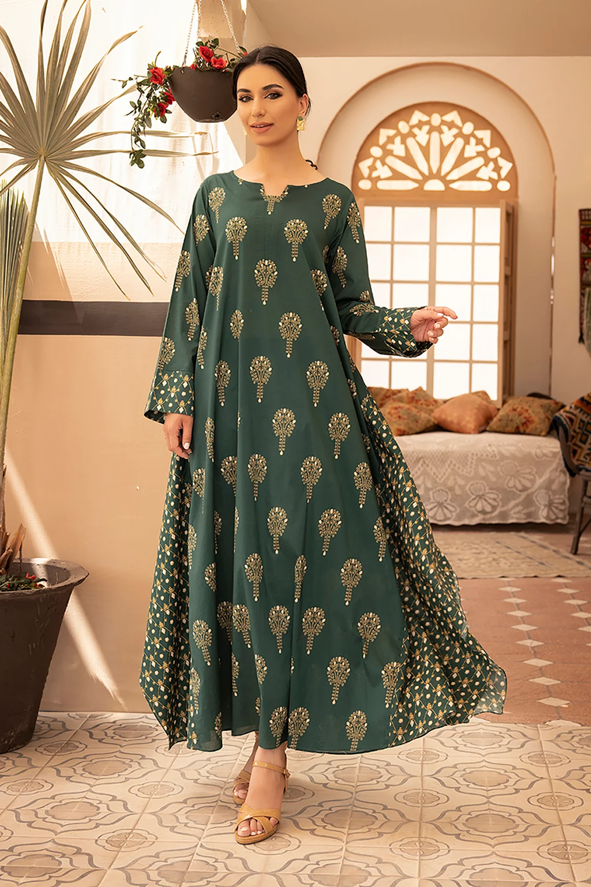 DS22-110-Printed Fustaan 1PC