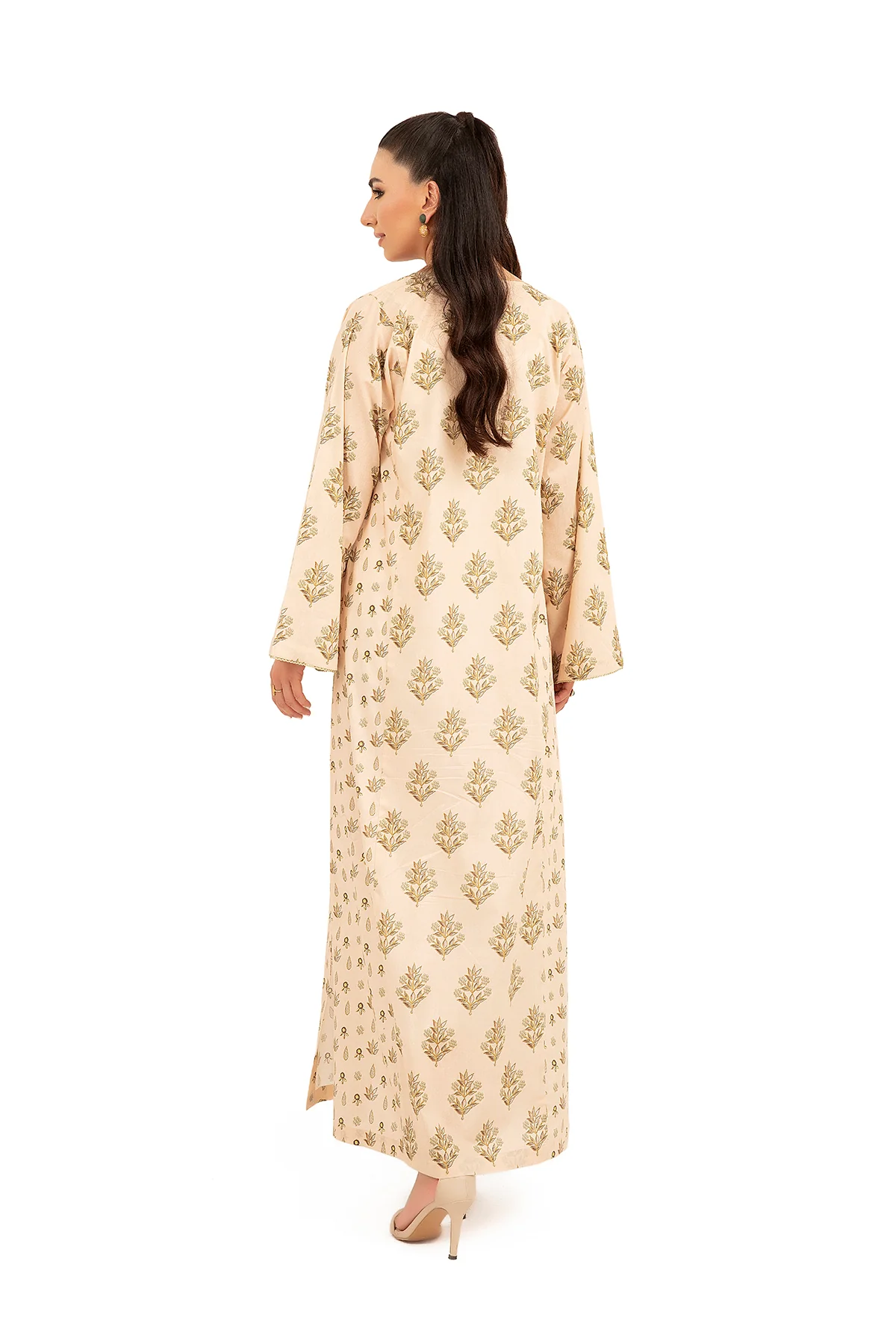 DS22-113-Printed Paneled Fustaan 1PC - Image 2