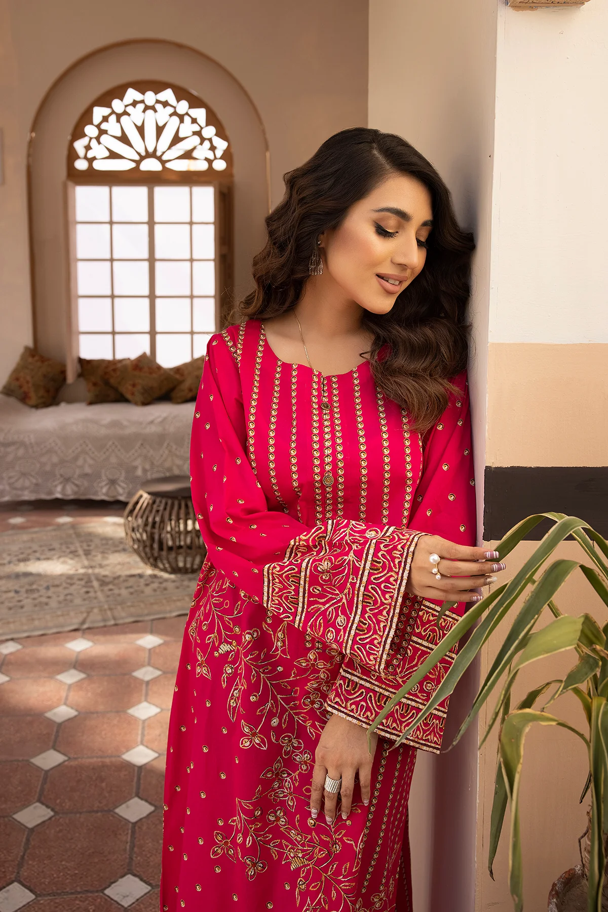 DS22-131-Printed Fustaan 1PC - Image 4