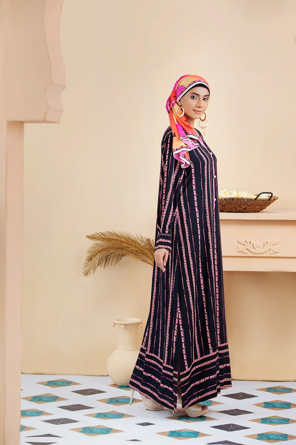 DSW20-06 Printed Stitched Fustaan  1PC - Image 3
