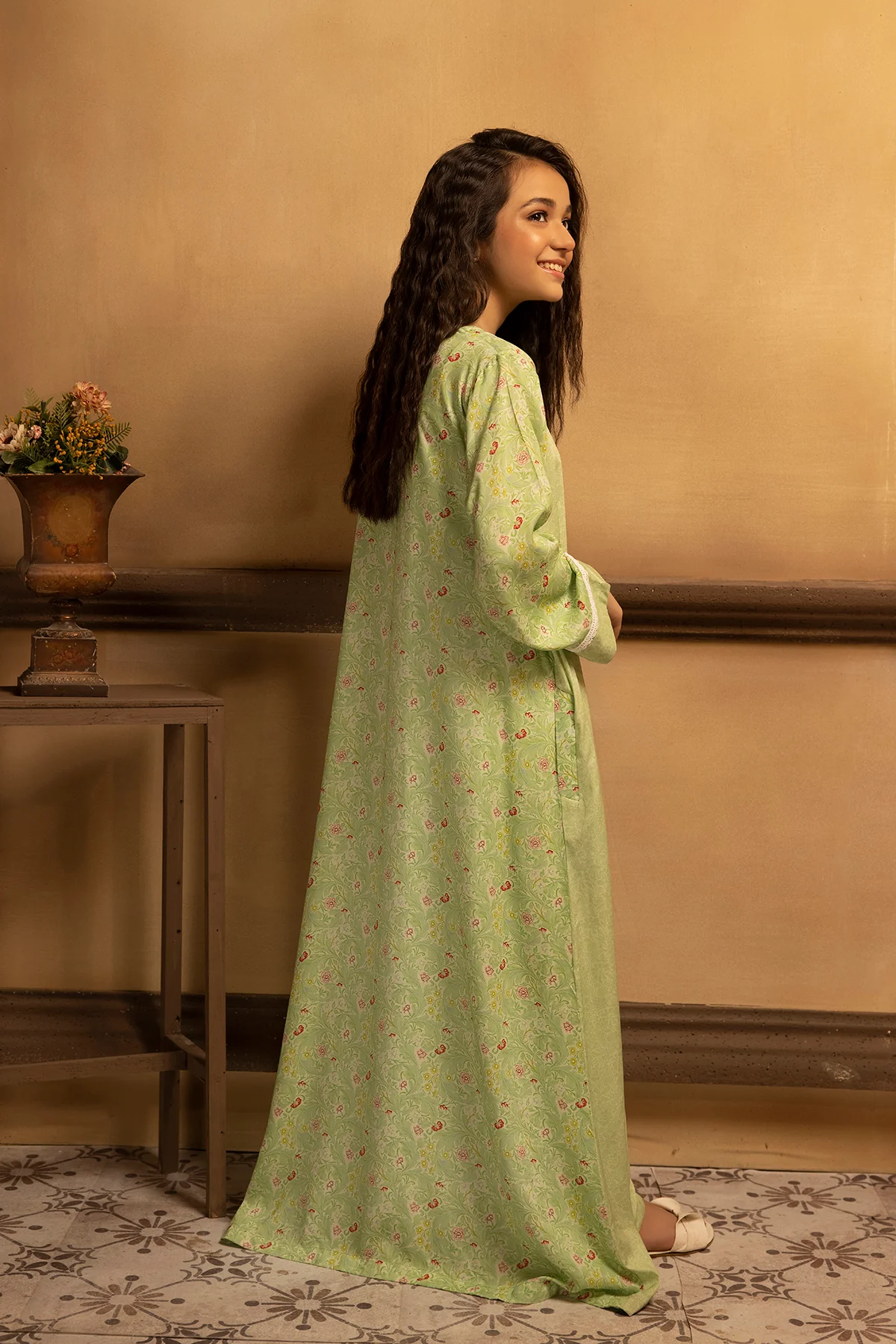 DSW22-24-Yoke Detailing Printed Fustaan 1PC - Image 2