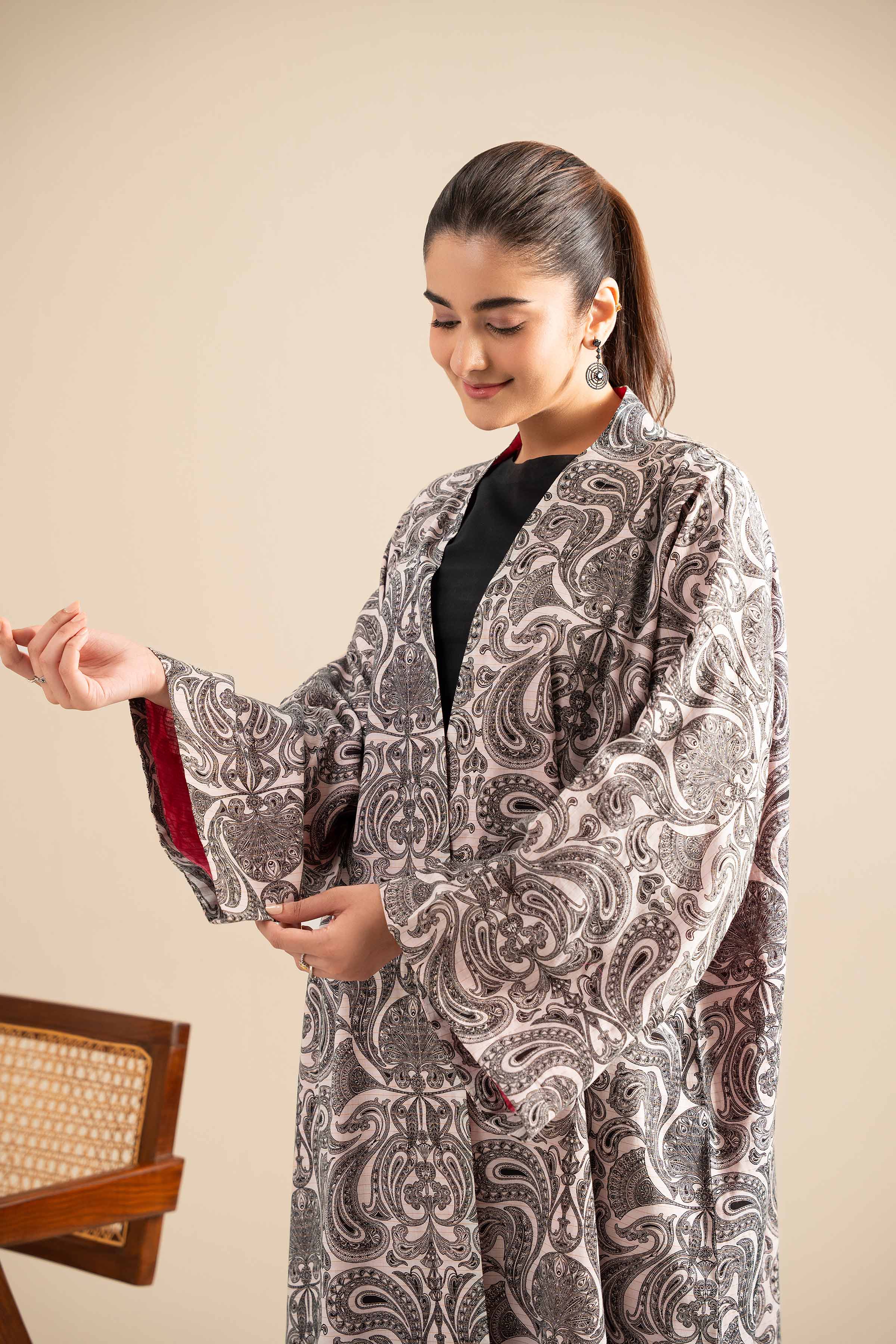 Printed Embroidered Gown - FE25-105 - Image 5