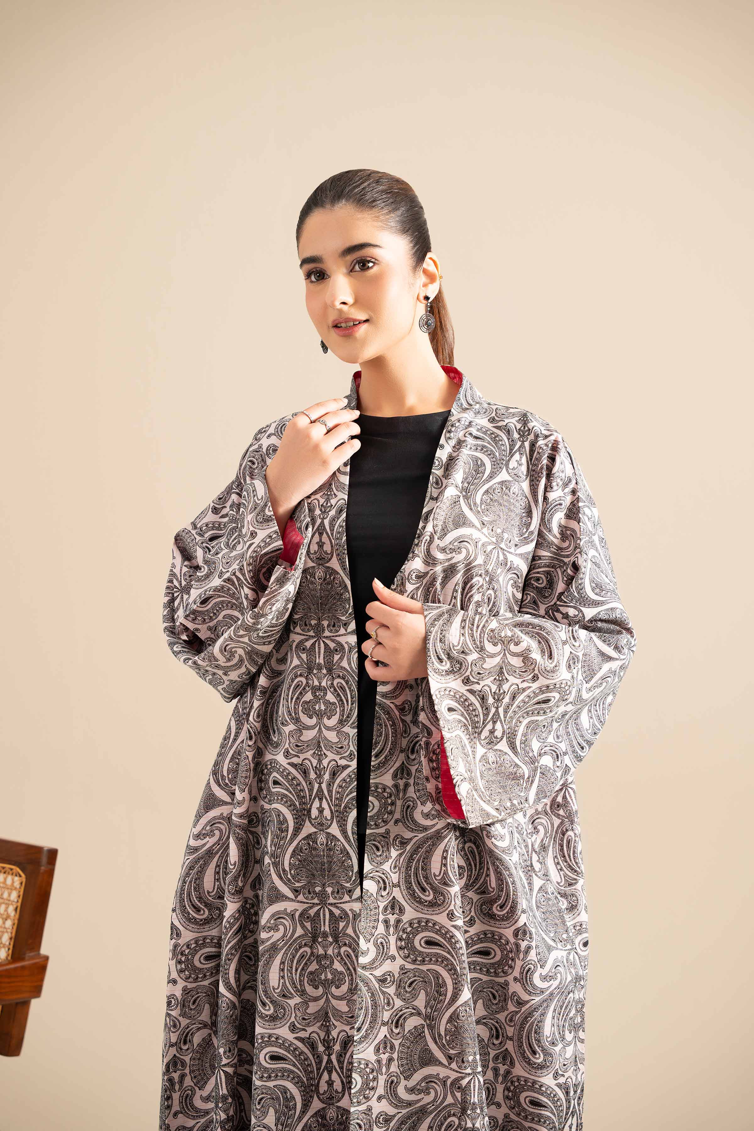 Printed Embroidered Gown - FE25-105 - Image 9