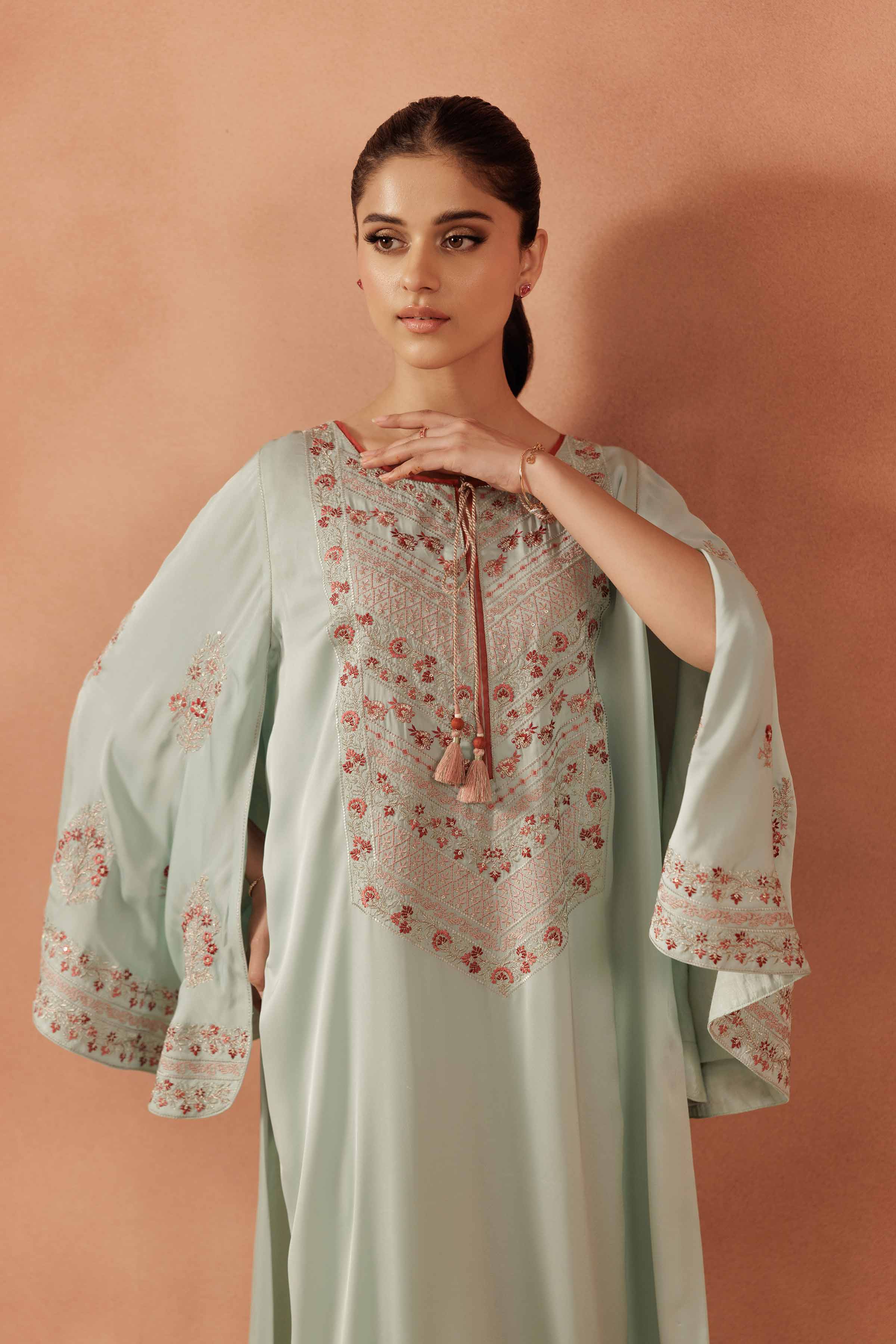 Embroidered Dress - FE25-57 - Image 5
