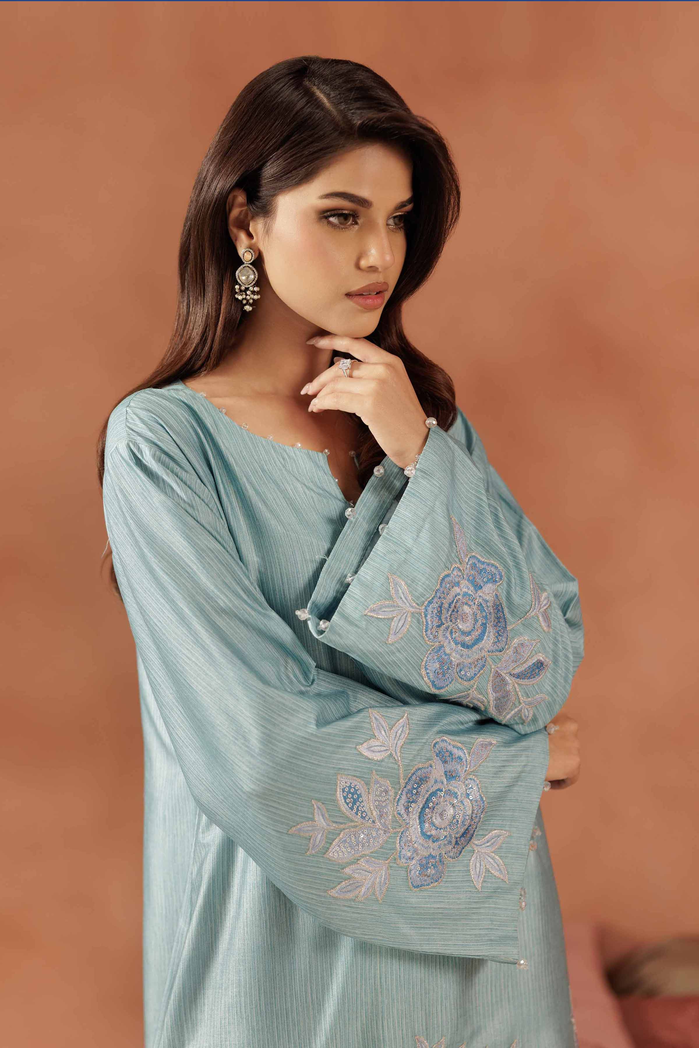 Embroidered Dress - FE25-59 - Image 2