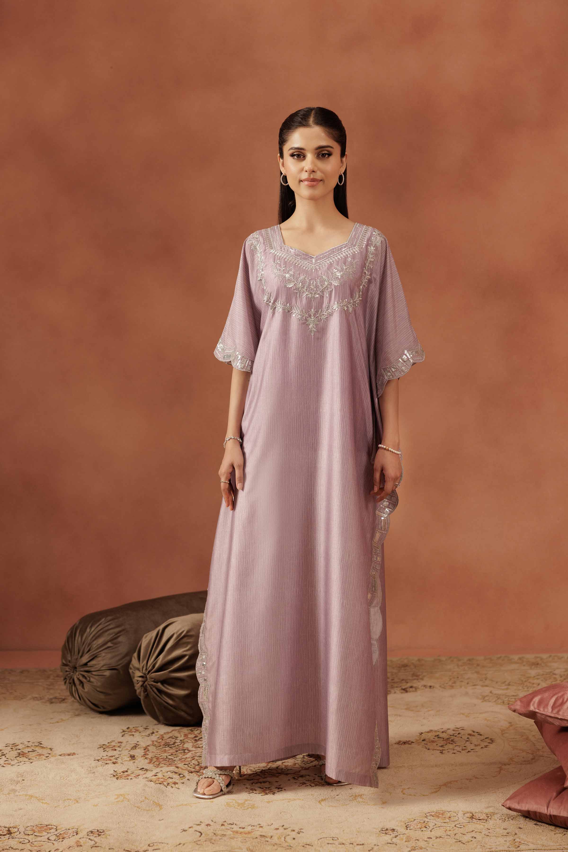 2 Piece - Embroidered Suit - FE25-62 - Image 4