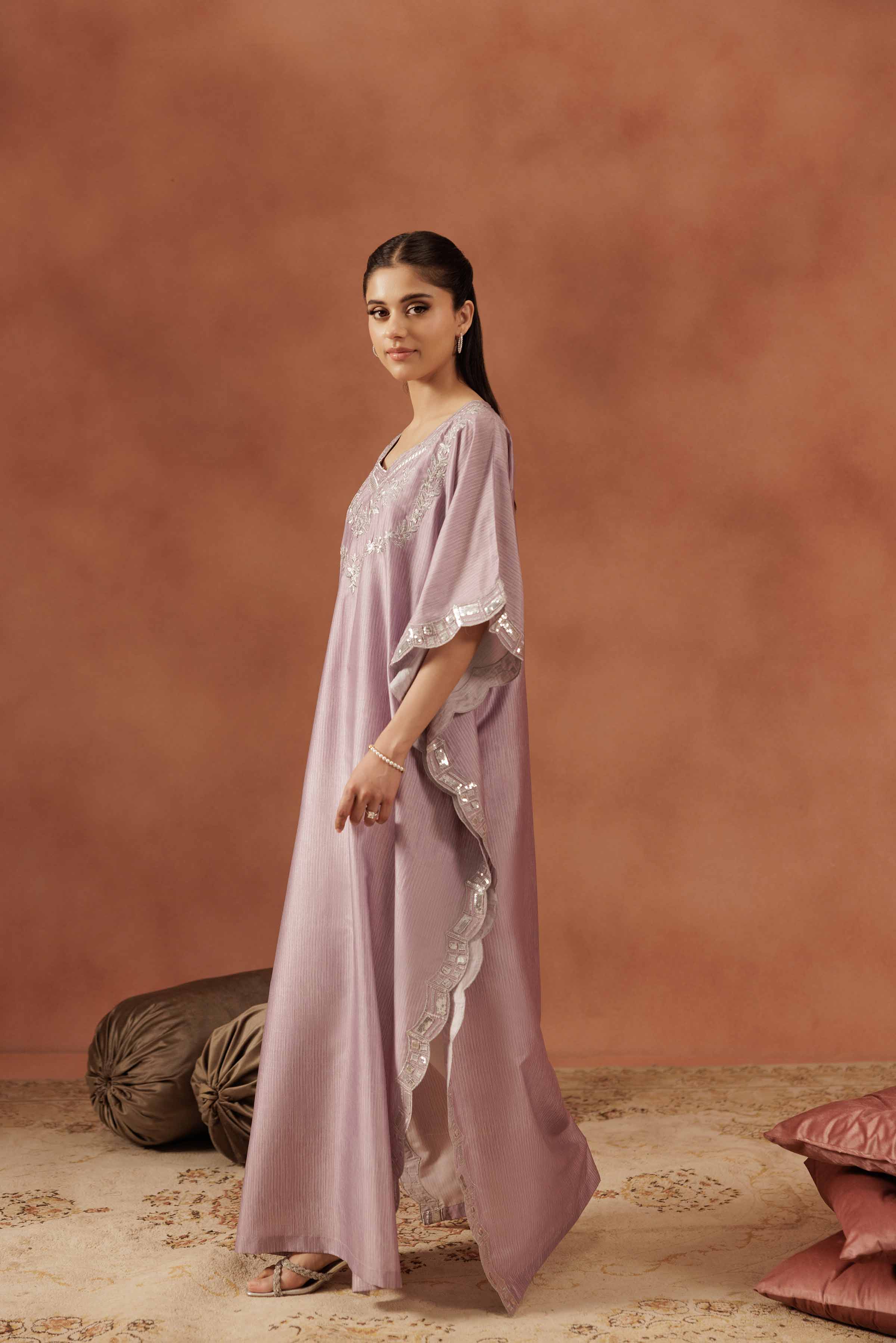 2 Piece - Embroidered Suit - FE25-62 - Image 5
