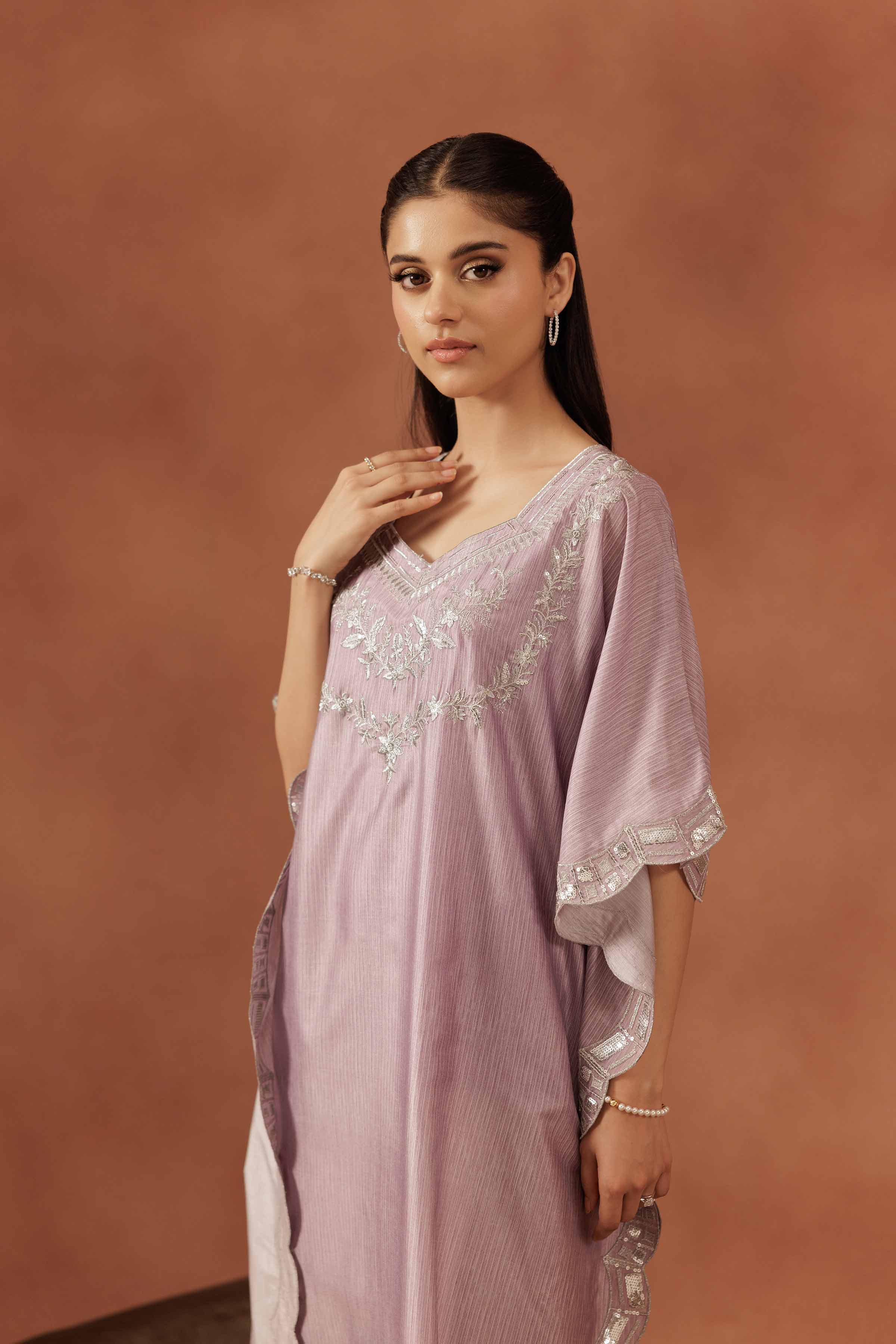 2 Piece - Embroidered Suit - FE25-62 - Image 6