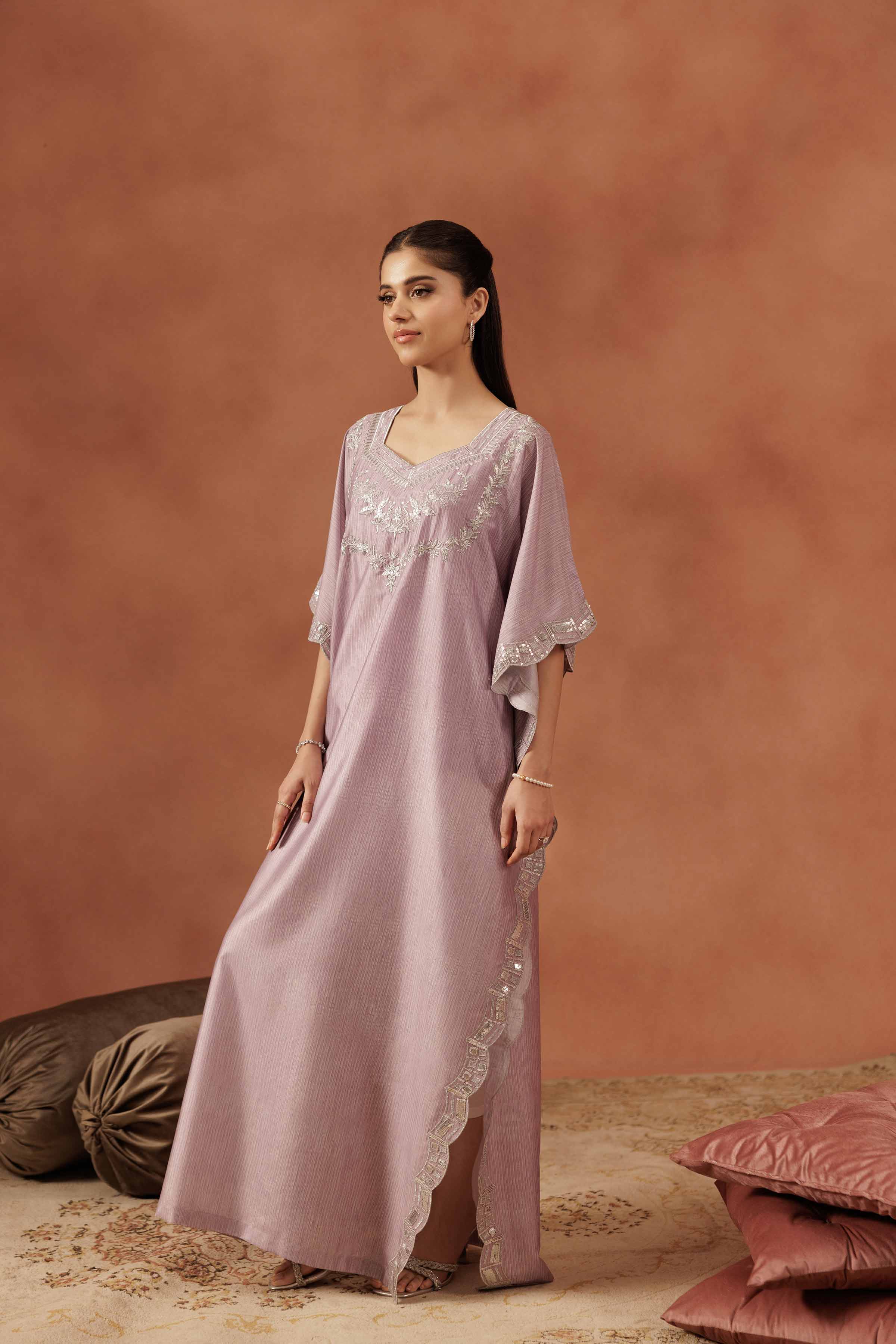 2 Piece - Embroidered Suit - FE25-62 - Image 7