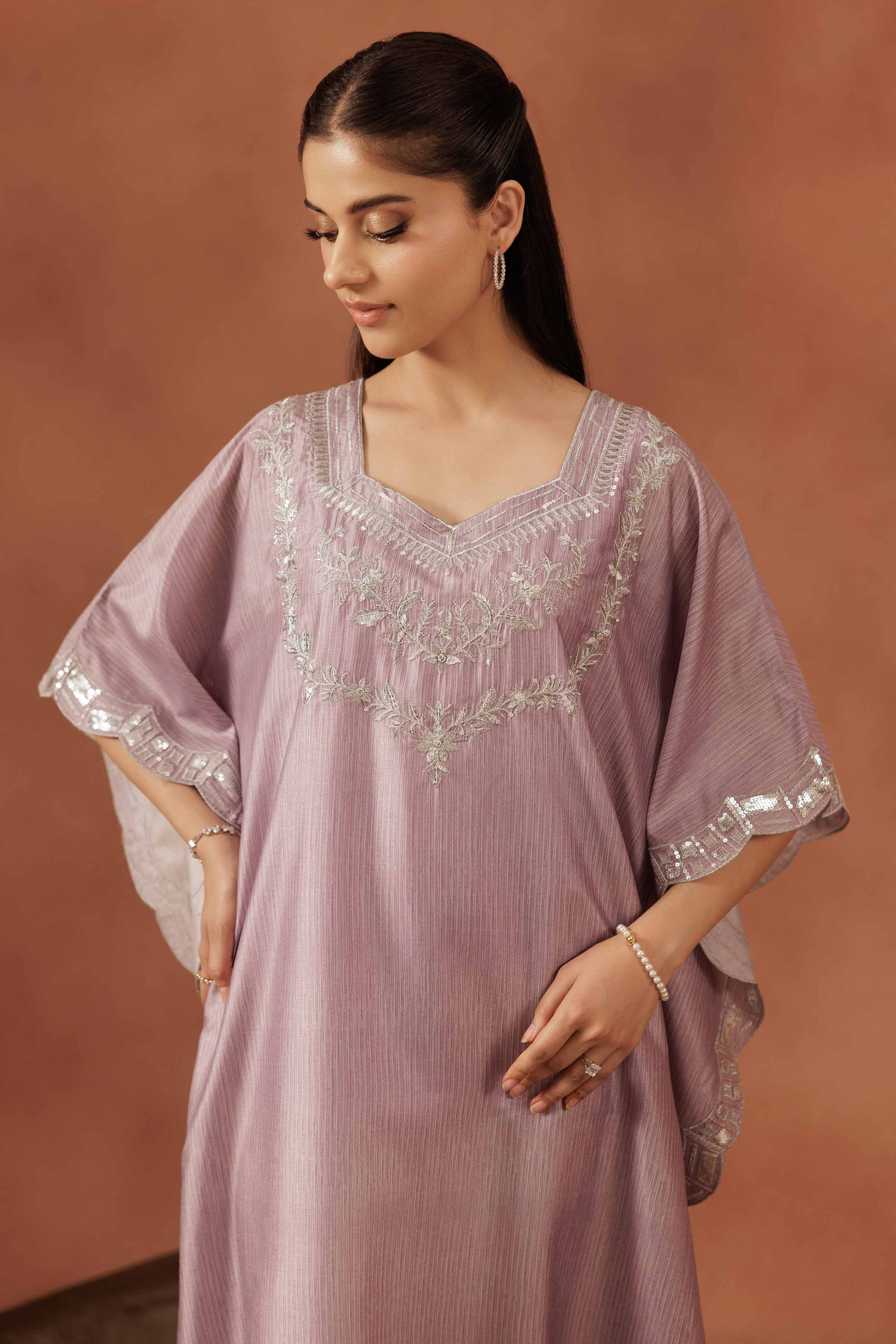 2 Piece - Embroidered Suit - FE25-62 - Image 8