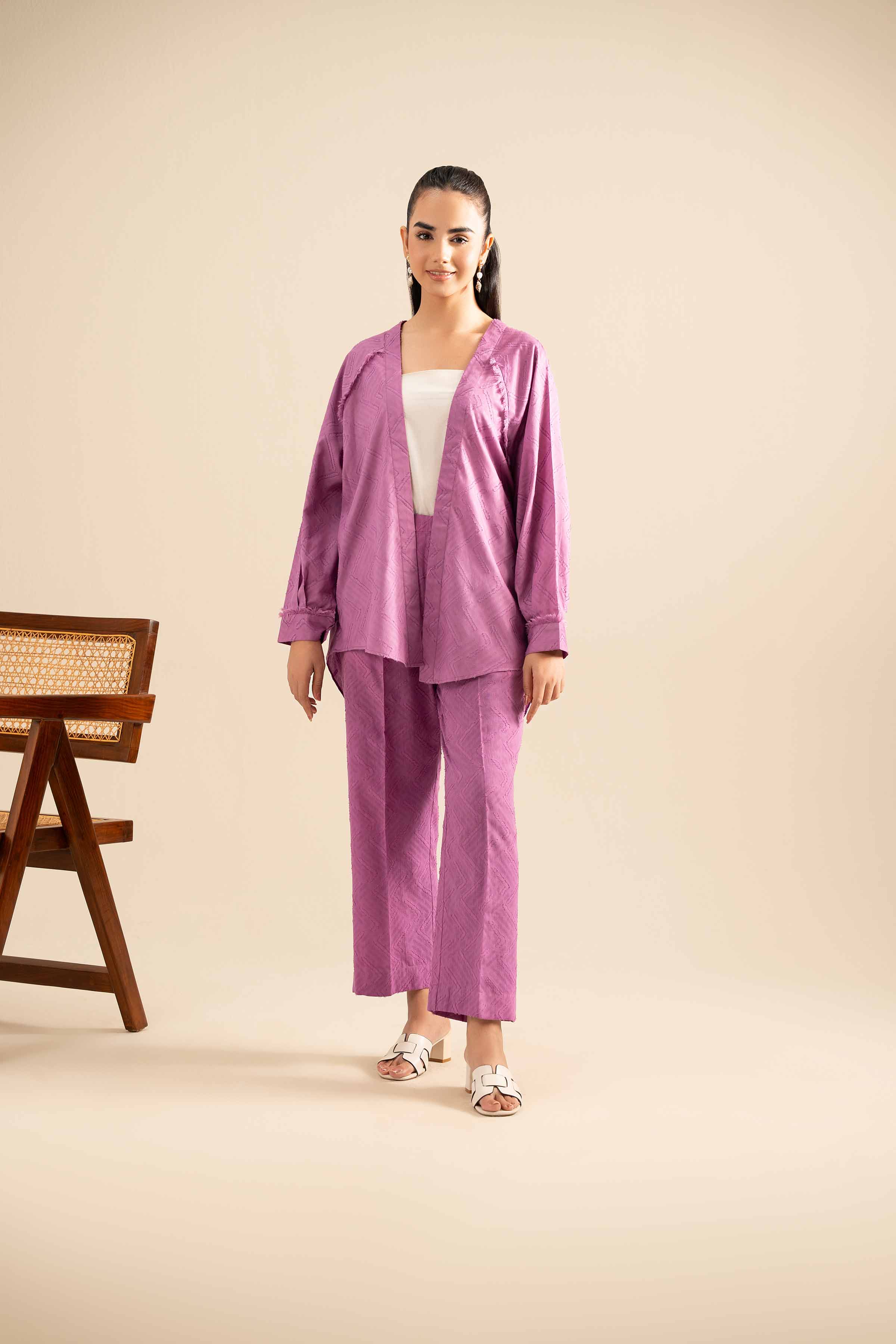 2 Piece - Embroidered Suit - FE25-76 - Image 5