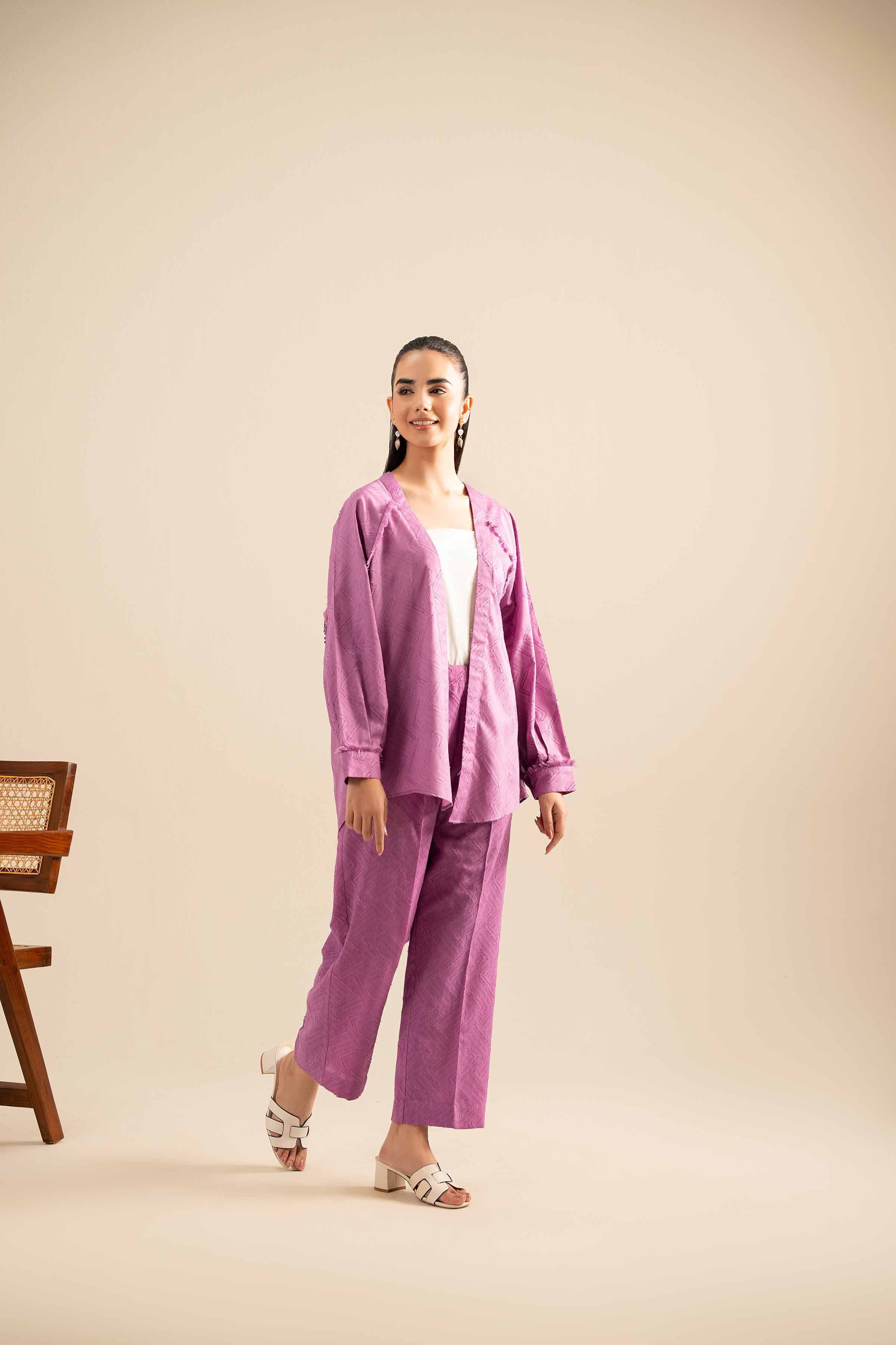 2 Piece - Embroidered Suit - FE25-76 - Image 6