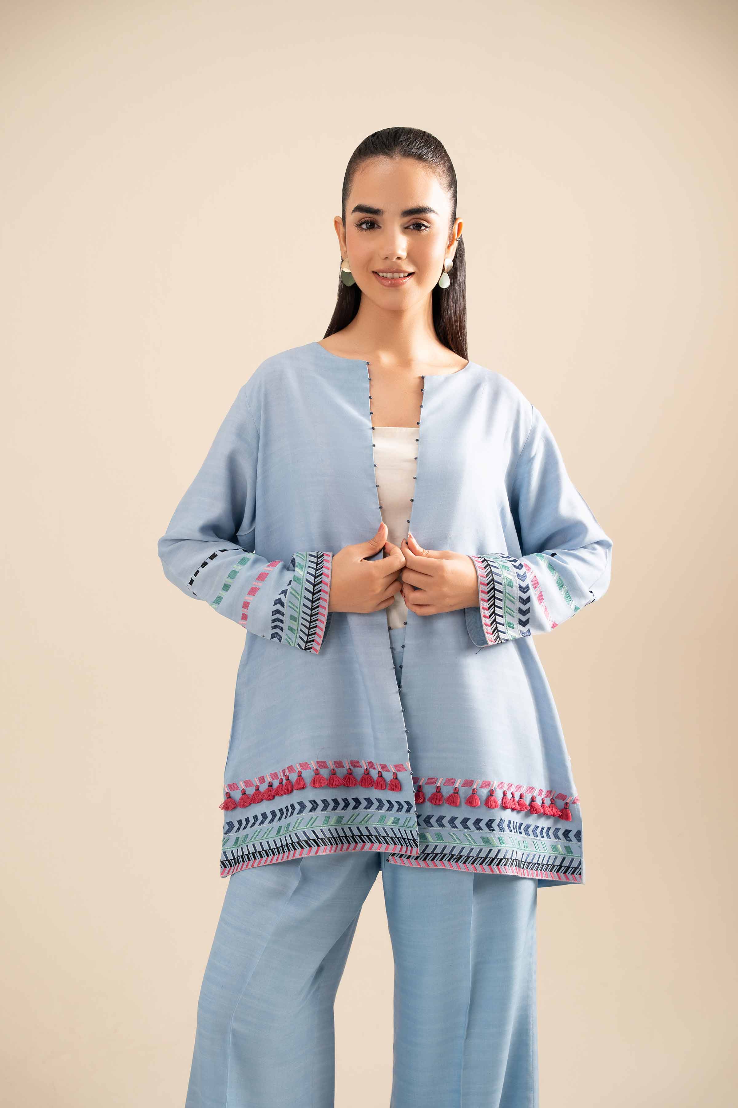 2 Piece - Embroidered Suit - FE25-85 - Image 4