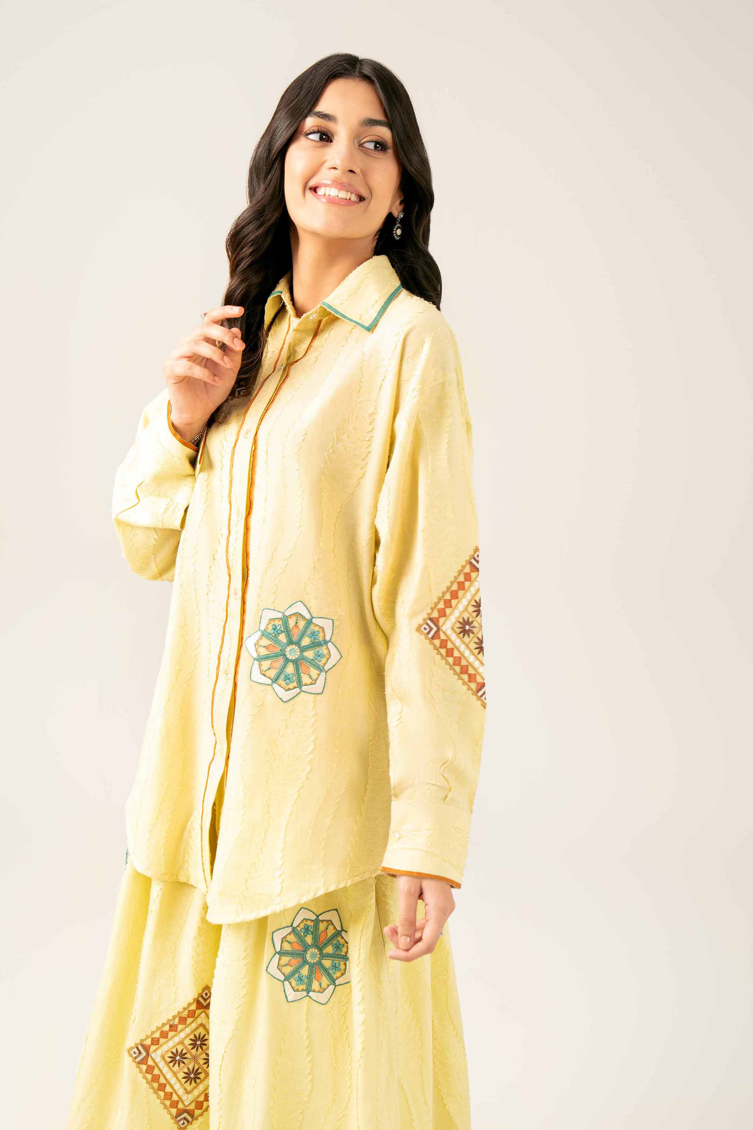 2 Piece - Embroidered Suit - FE25-87 - Image 2